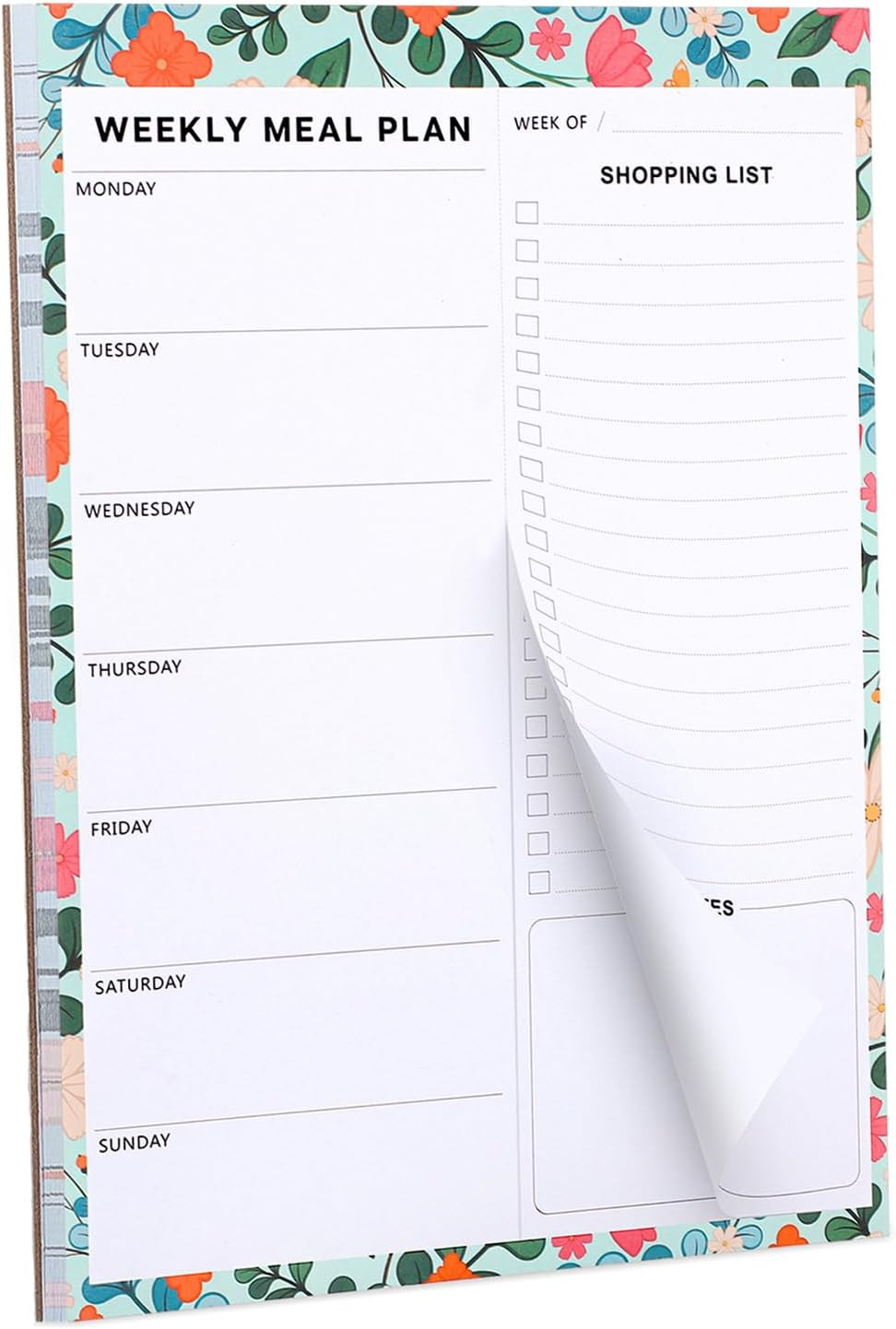 60 Sheet Meal Planner for Fridge, Magnetic Weekly Meal Planner & Grocery List