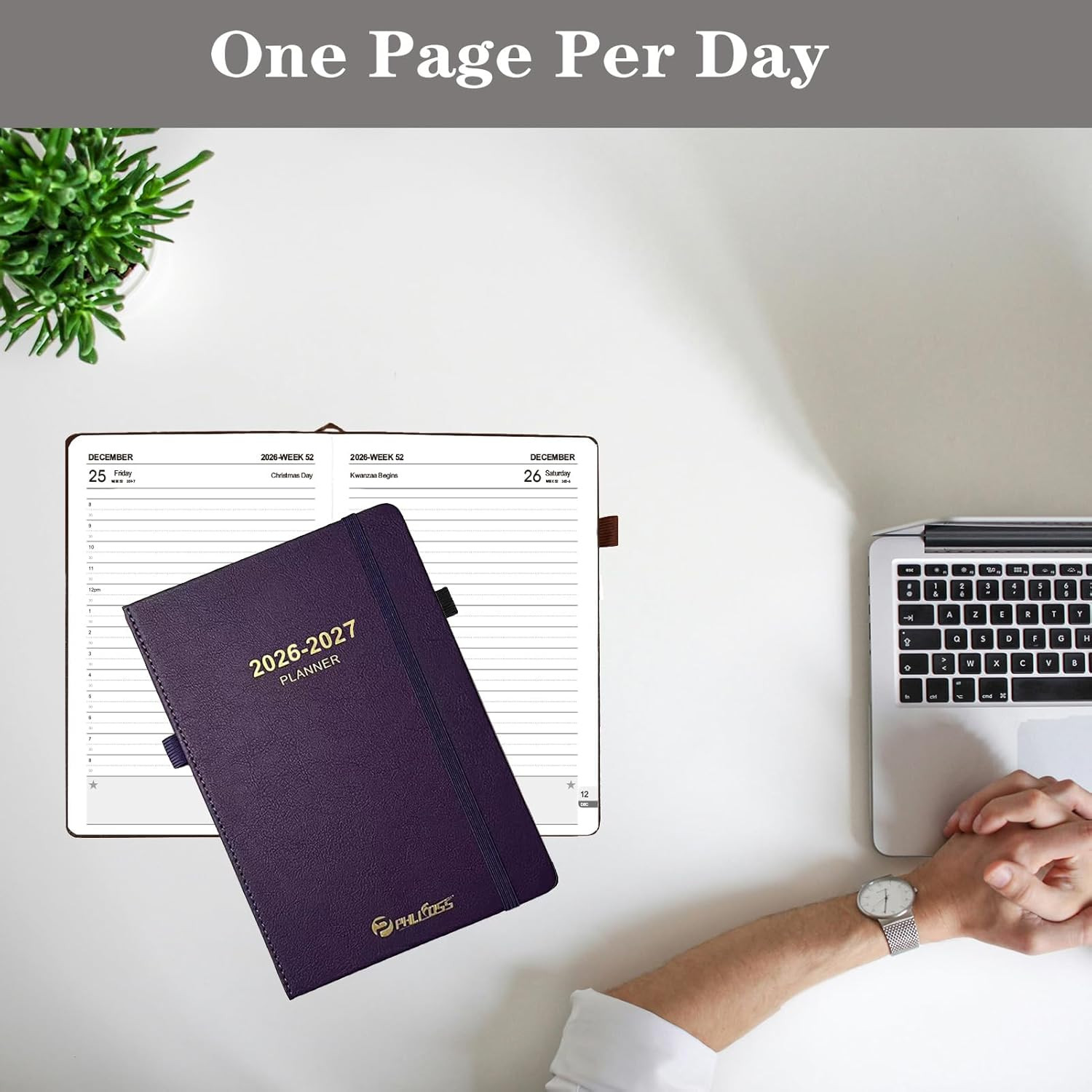 Daily Planner 2026-2027, One Page per Day, Academic Calendar (July 2026 – June 2