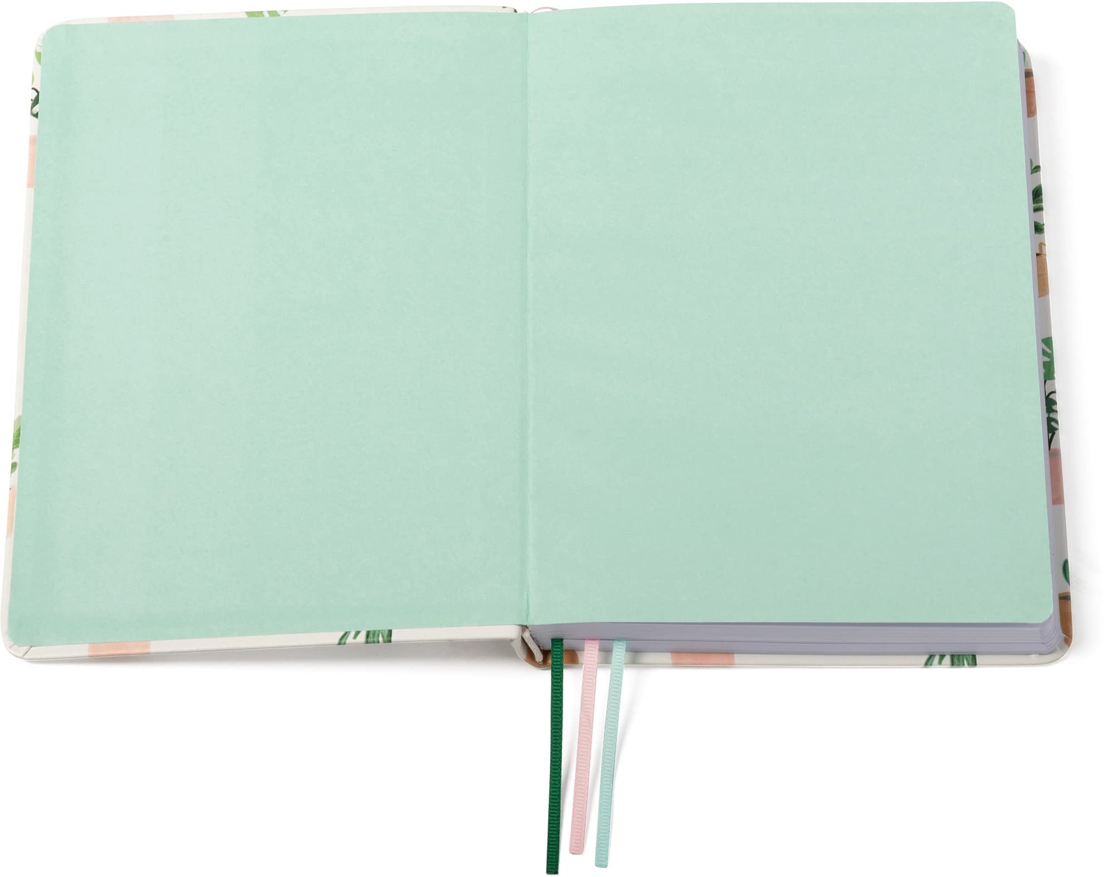 A5 Medium Succulent Notebook Flexibound Journal With 256 Pages And Ribbons