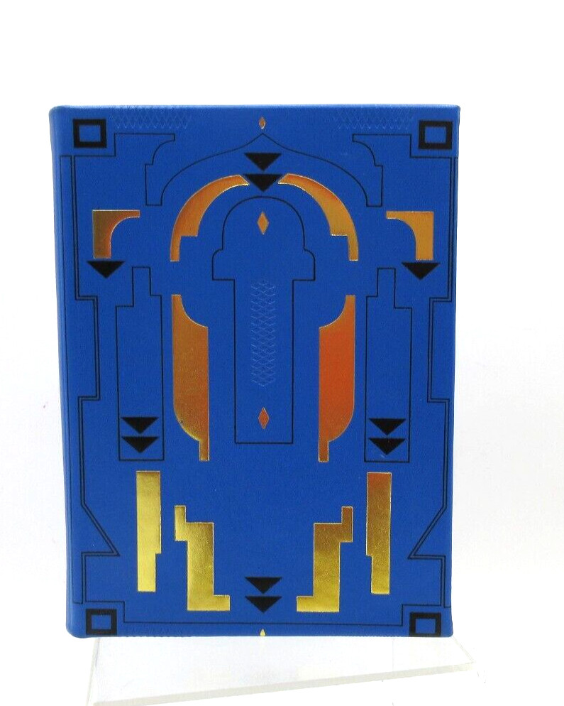 Graphic Image Journal 7″ Leather Hardcover 224 Lined Pages Blue w Gold