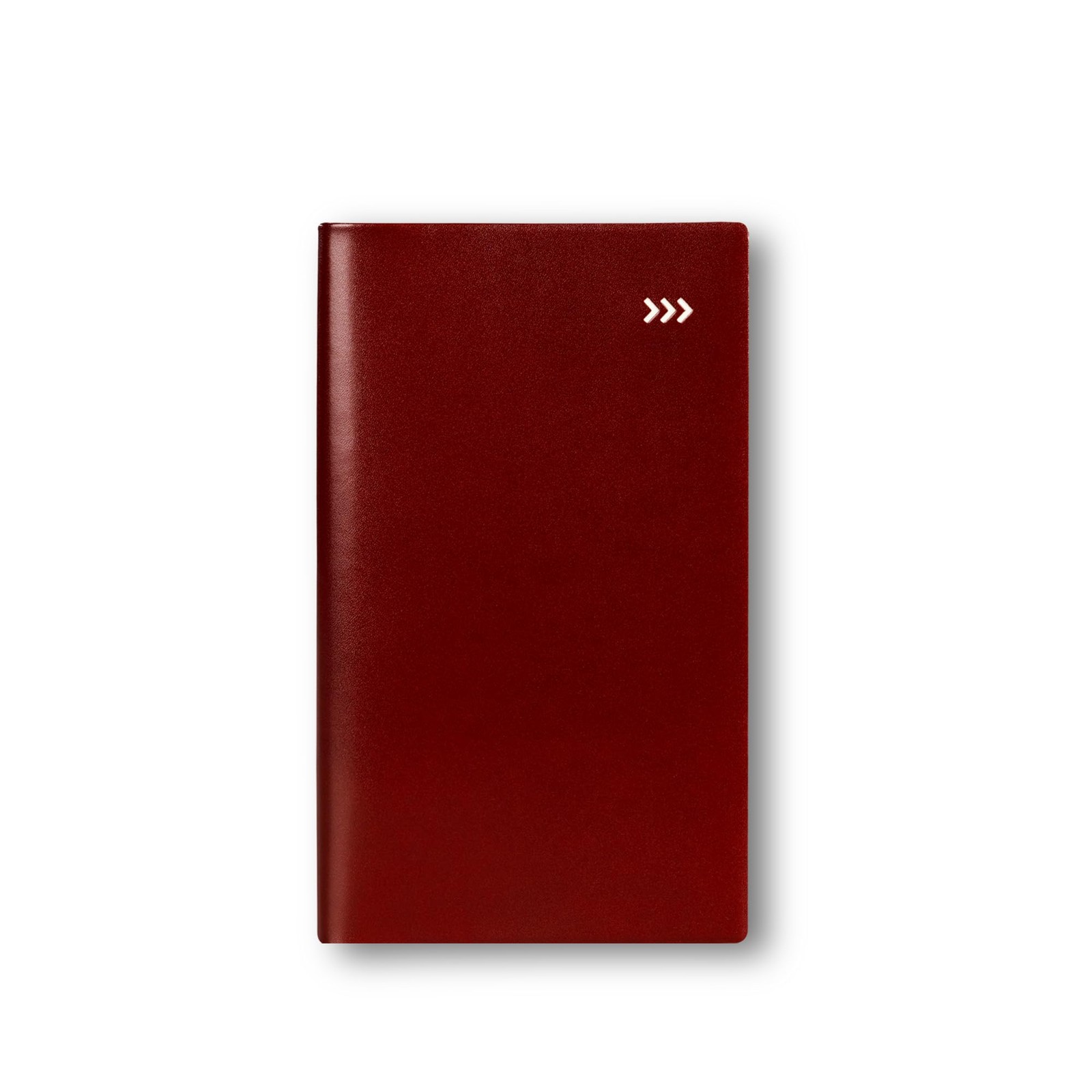 D.cover Small Pocket Notebook, 4” x 6.5” Soft Leather Cover – 112 Lined Brown