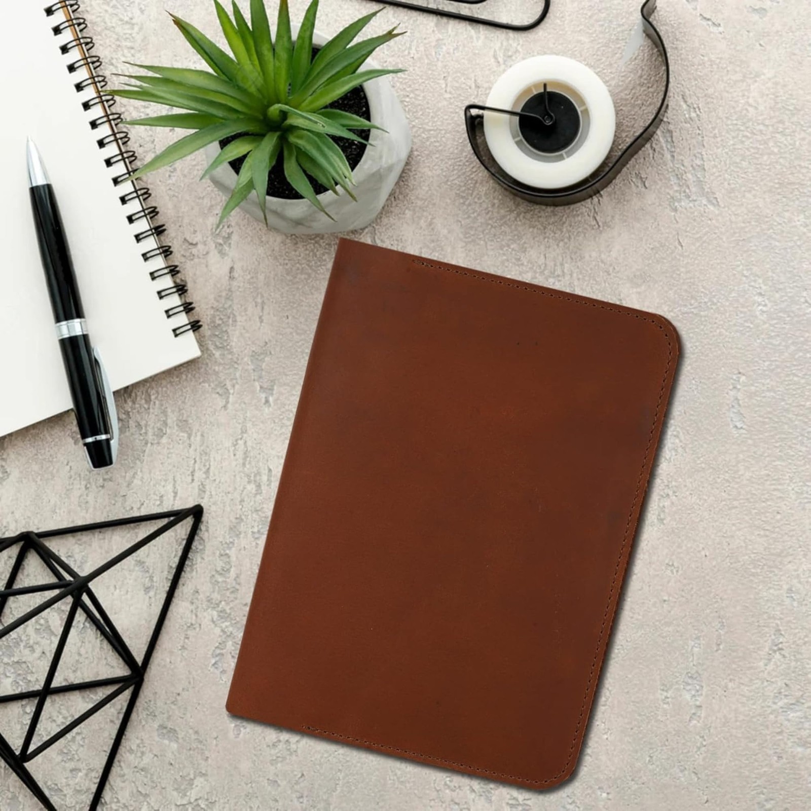 Leather Journal Cover | 5.75×8.25 Notebook Medium A5 | Refillable Cahier | L