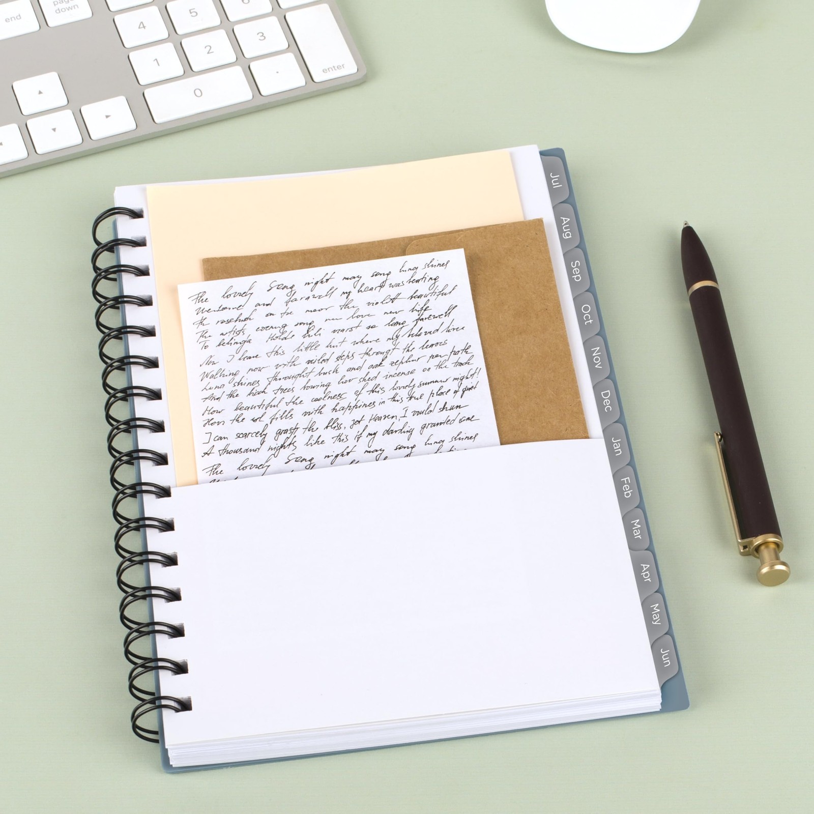 Mead Planner 2026-2027 Weekly & Monthly 5.5″W x 8.5″H, Composure Blue