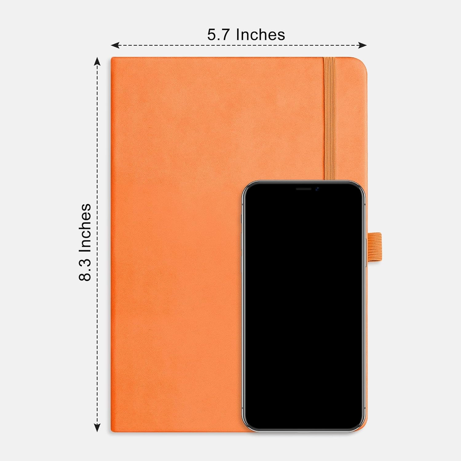 Graph Grid Paper Notebook, 192 Pages, A5 Medium Size (5.7” x 8.3”), 5 Squares