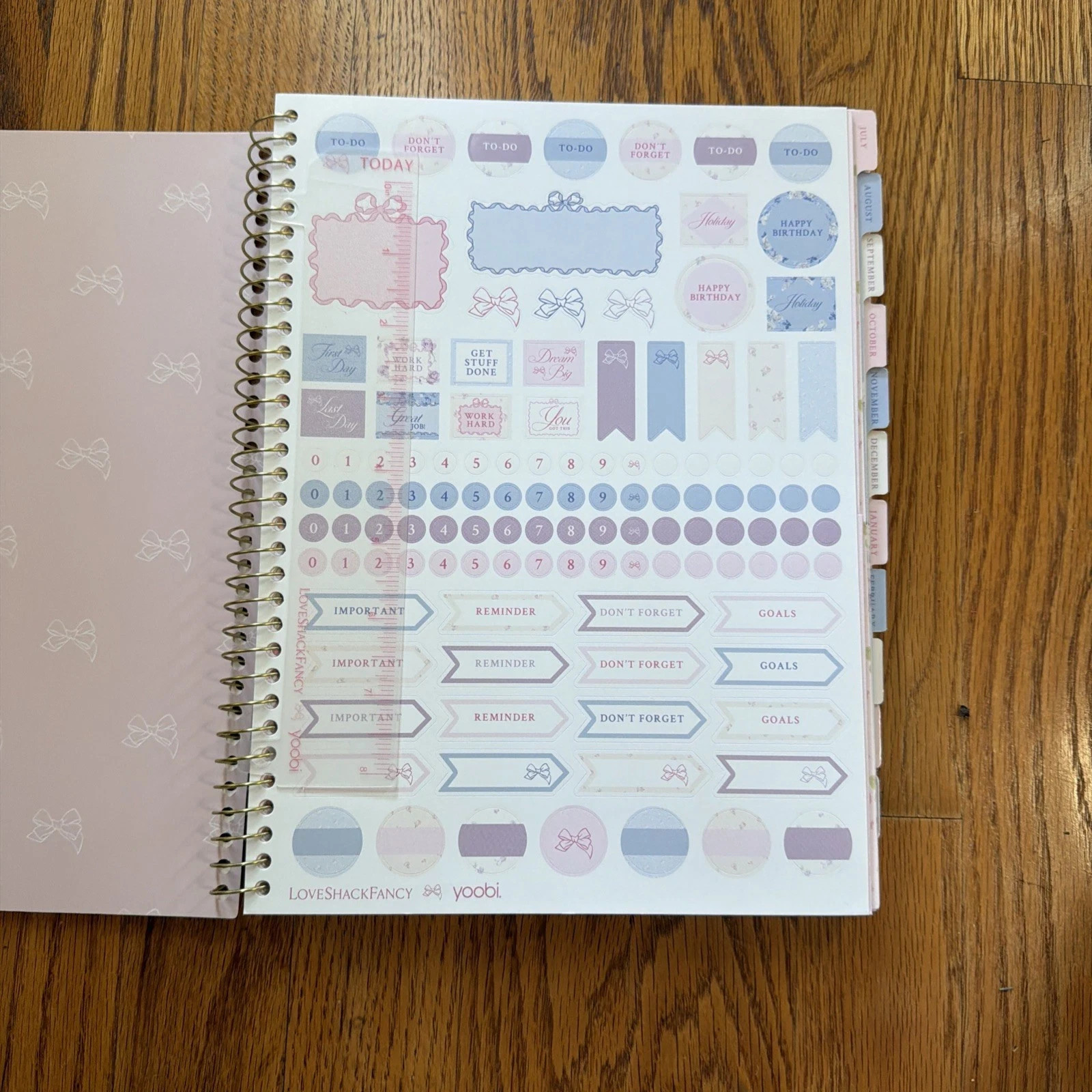 LoveShackFancy x Target Yoobi Floral Teacher Planner Organizer 2026-2027 New
