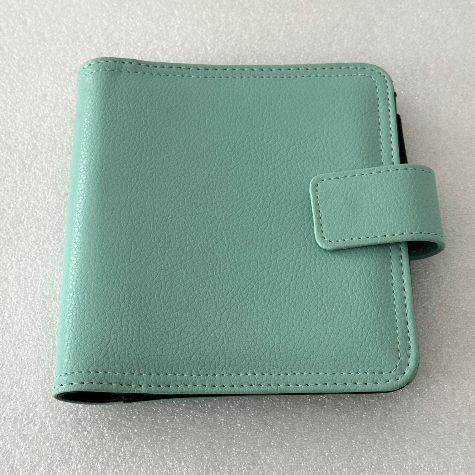 Franklin Covey Mint Green Planner Organizer Clutch 6 1/8” X 5.75” Faux Leather