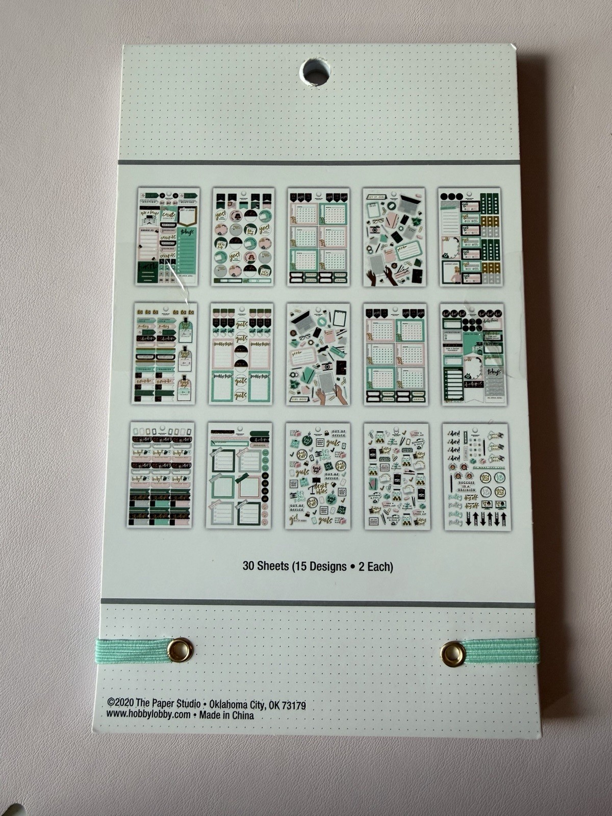 New Agenda 52 Side Hustle Sticker Book 30 Sheets 1018 Pieces Sticker Calendar