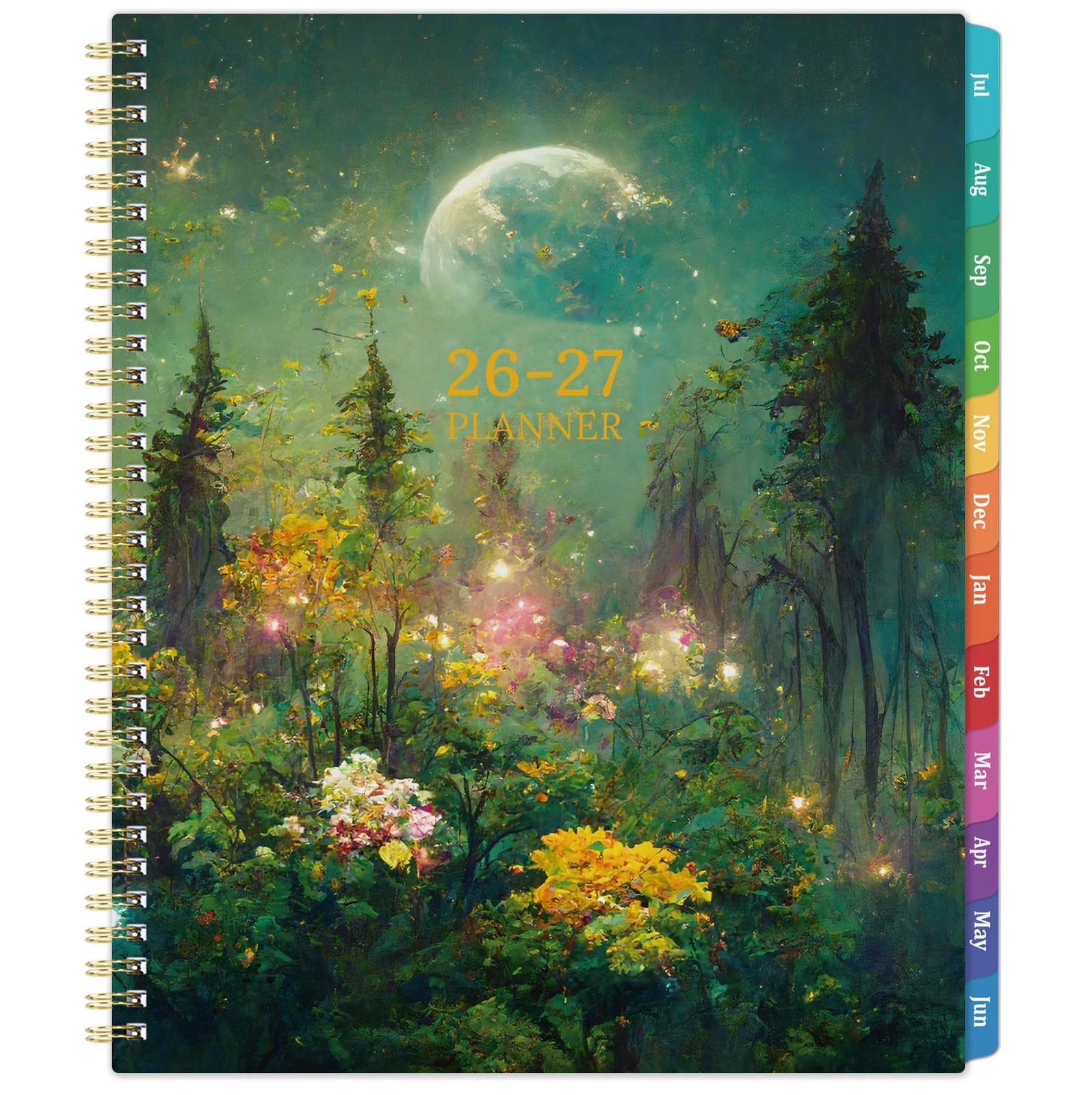Planner 2026-2027 – Academic 2026-2027, Jul.2026 – Jun.2027, 9″ Green