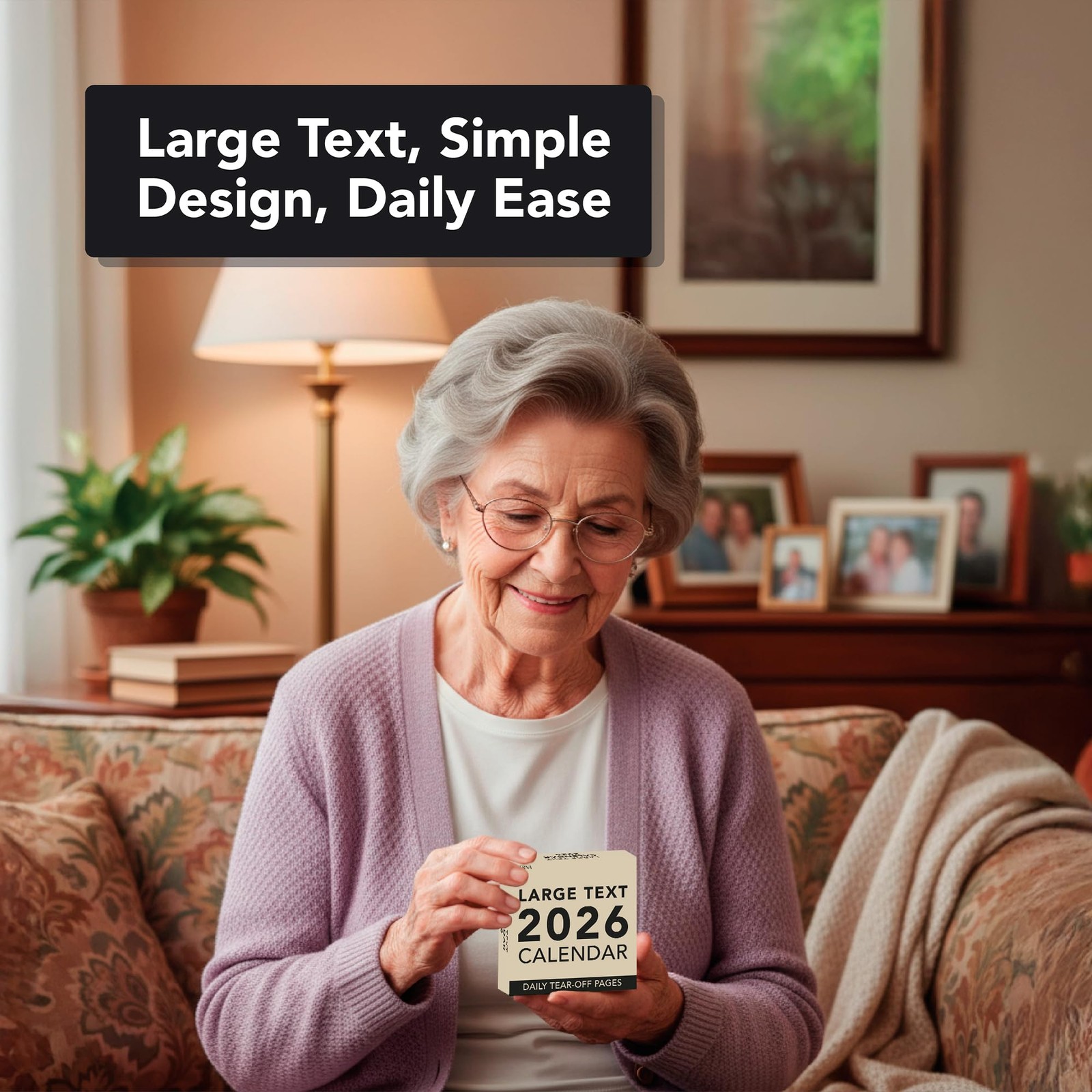 2026 Large Text Daily Calendar | Today Is Box with Big 2026