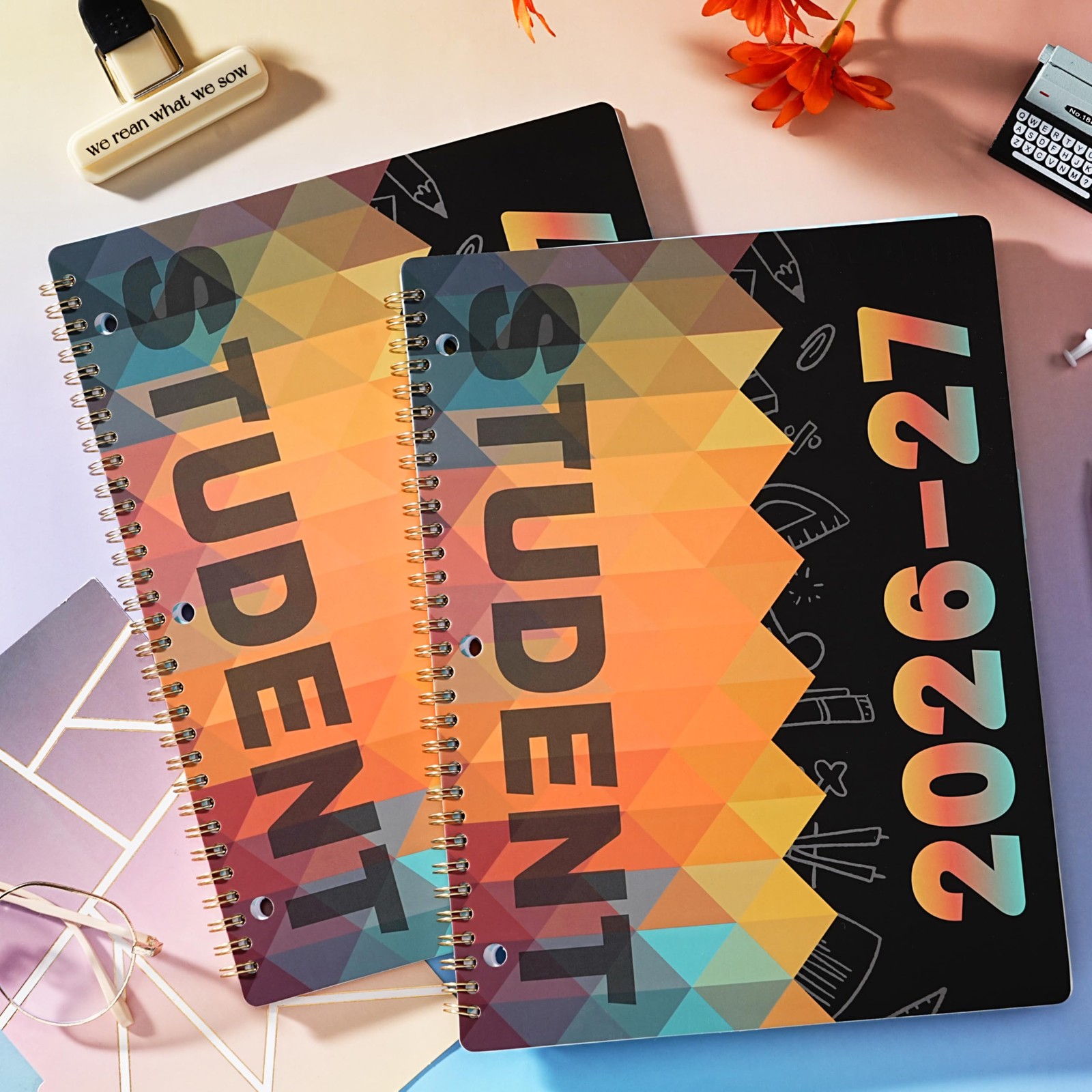 Student Planner 2026-2027 – from Jul 2026 – Jun 2027, 9’’ × 9” × 11”, black