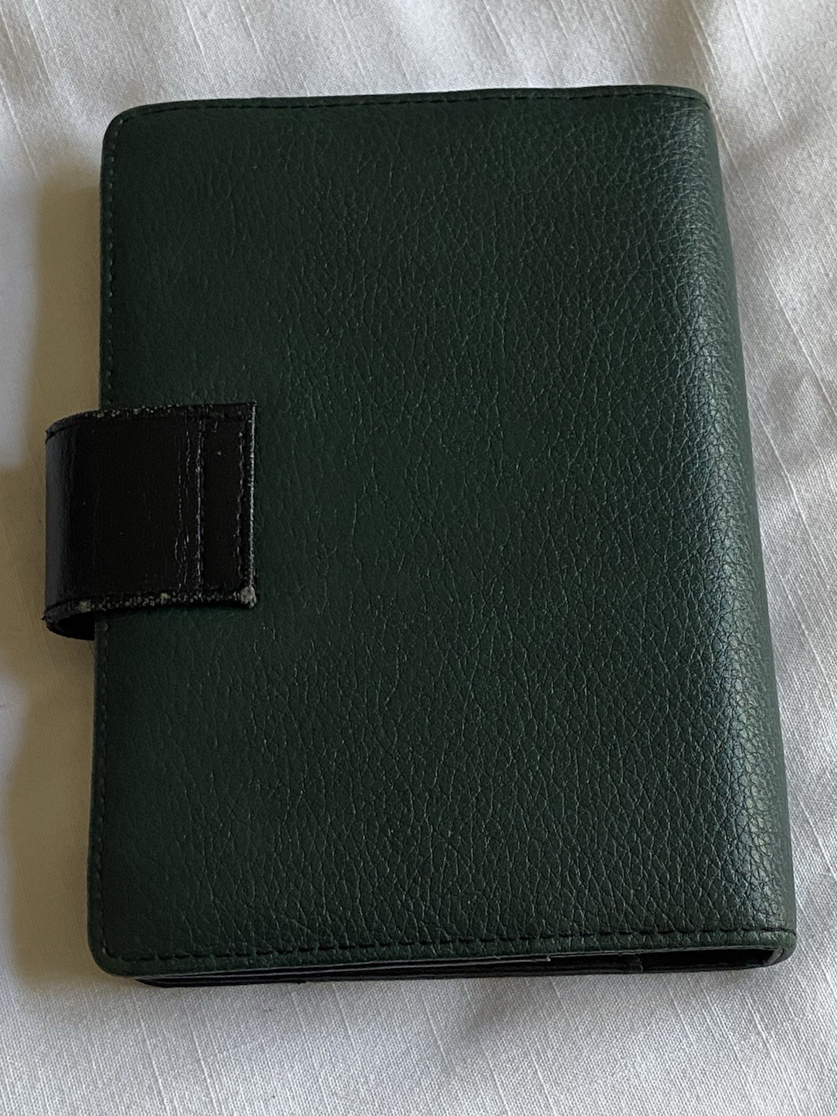 Vintage Cambridge 6 Ring Snap Compact Planner Binder Organizer – Green/Black