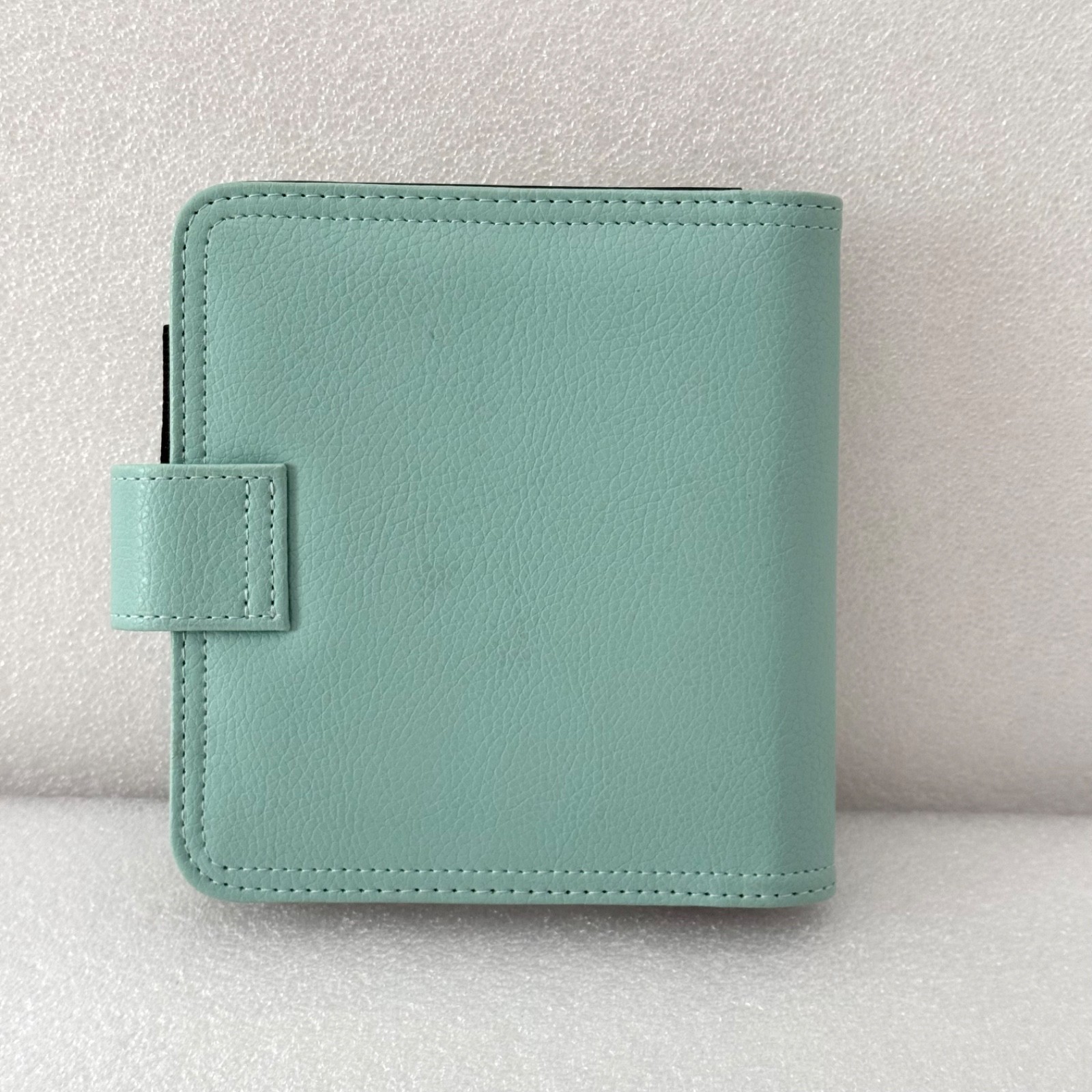 Franklin Covey Mint Green Planner Organizer Clutch 6 1/8” X 5.75” Faux Leather