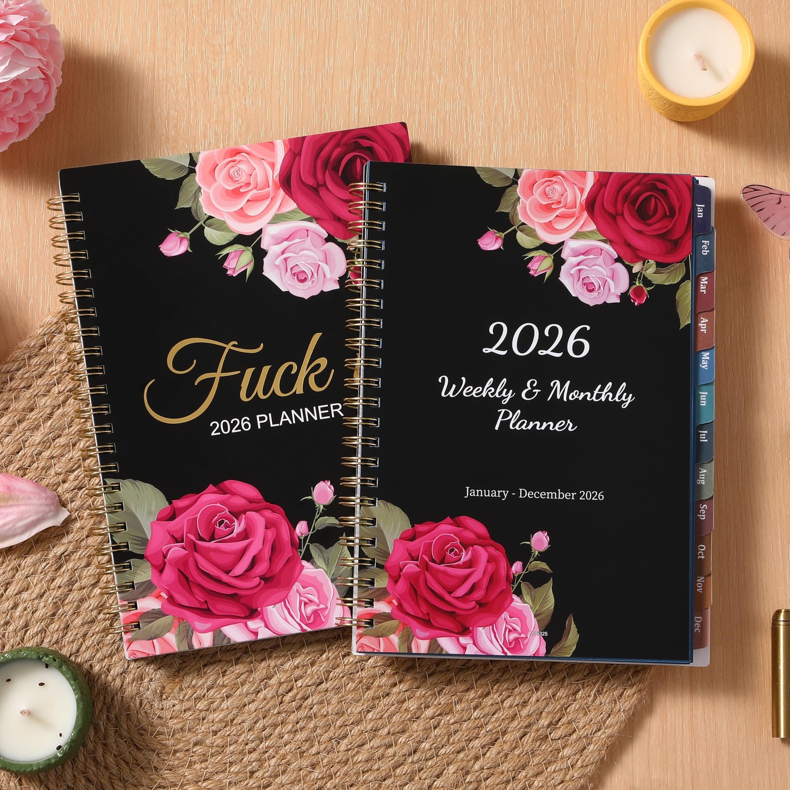 2026 Planner – 6.4” x 8.5”, 2026 Weekly & Monthly 6.4 x 8.5 inches, Black