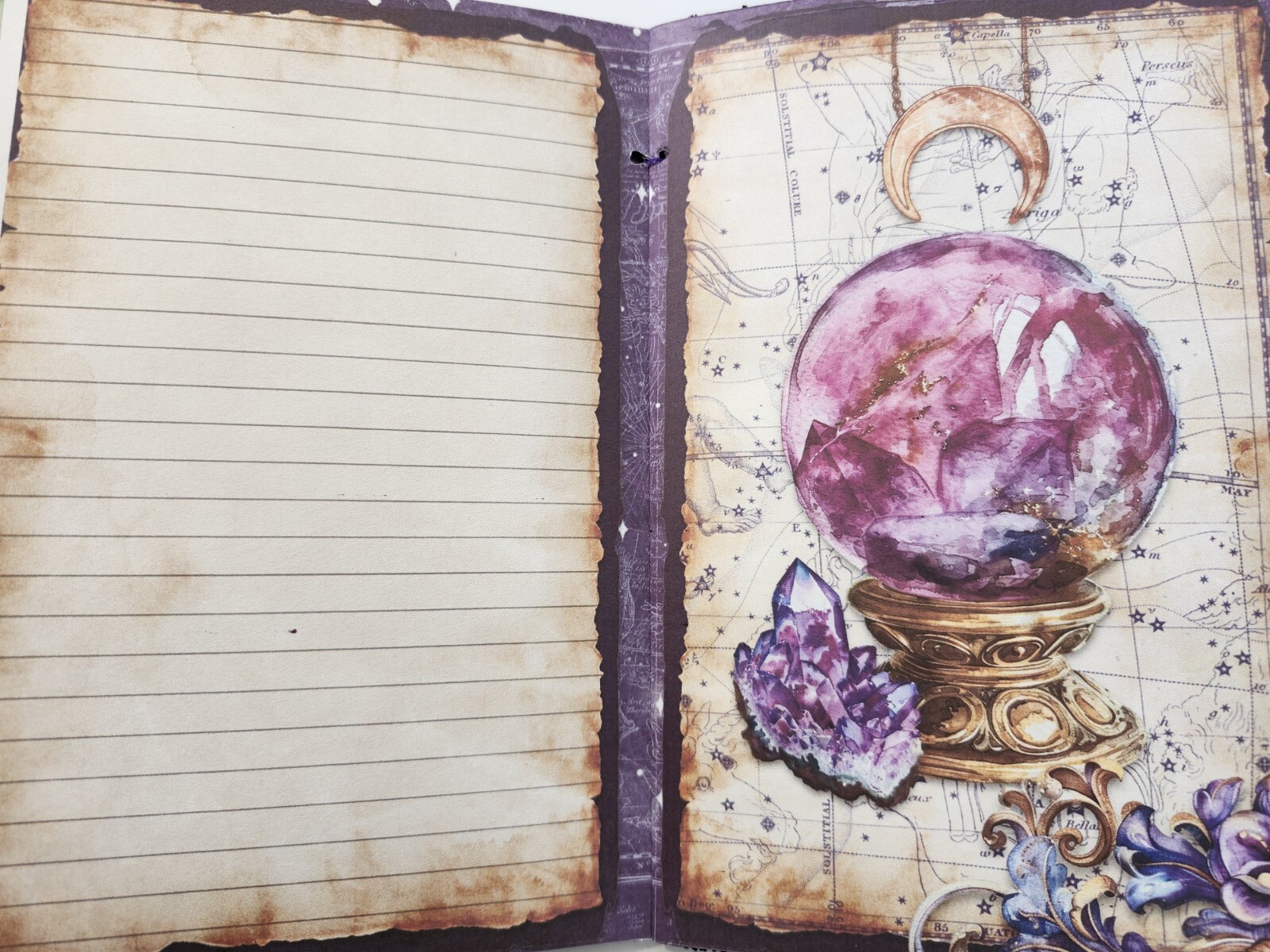 Junk Journal Booklet “MYSTIC 2” Fortune PSYCHIC HANDMADE Cards, Pockets +More!