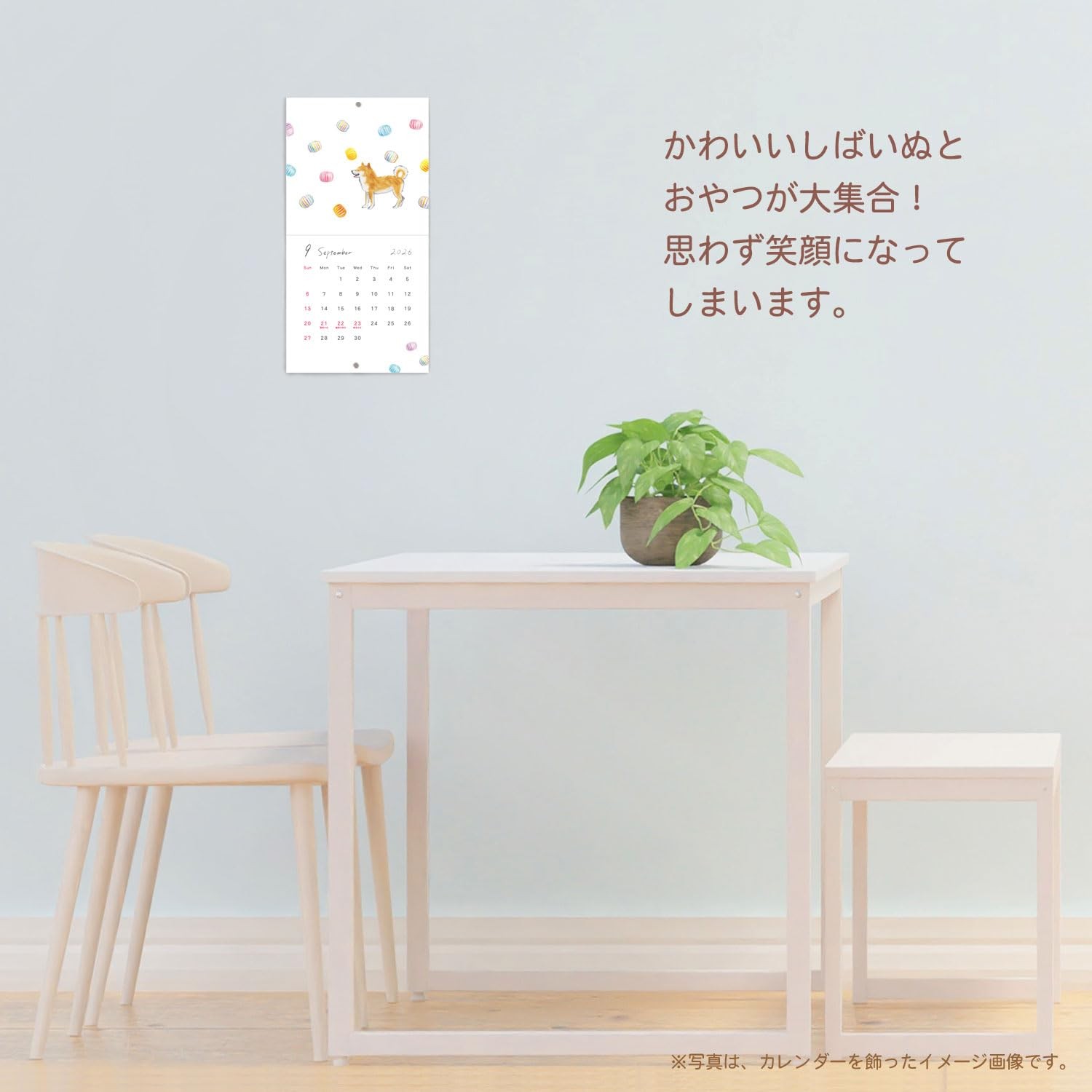 2026 Wall Calendar by Natsuka Murata, featuring Shiba Inu and Snacks, 26ACL-78
