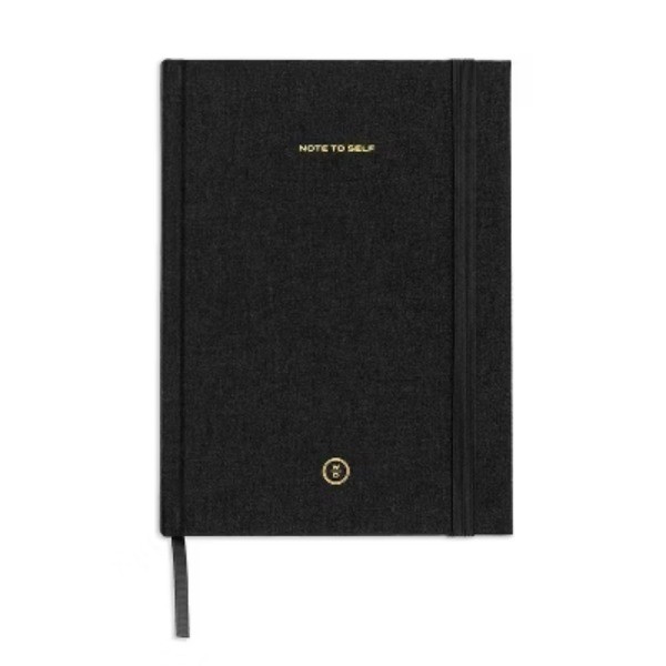 Lined Journal Linen Note to Self:Hardcover Notebook with Elastic Closure160Pages
