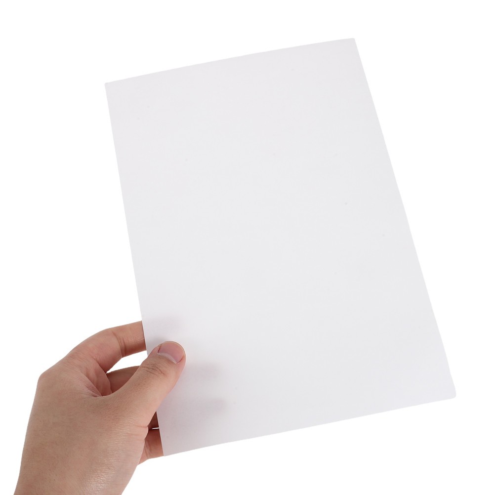 100Pcs Blank White Sticker Album Inserts with Smooth Writing and Reusable Pages