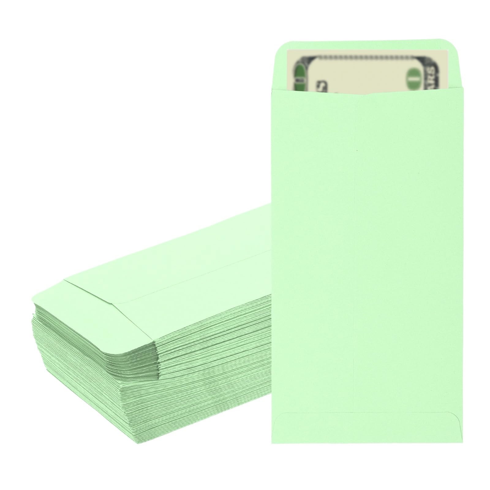Money Envelope, 100 Pack 6.5″ x 3.5″ Cash Envelopes Money Holder Bags Budgeti…