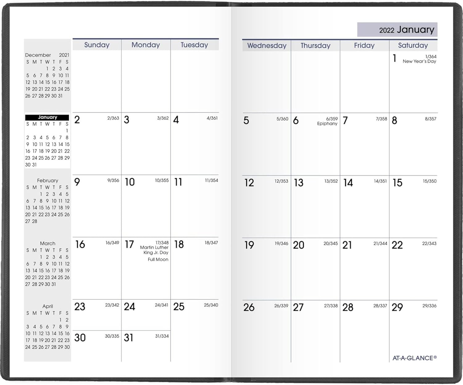 2022 Pocket Calendar by , Monthly Planner, 3-1/2″ X 6″, Pocket Size, Dayminder,