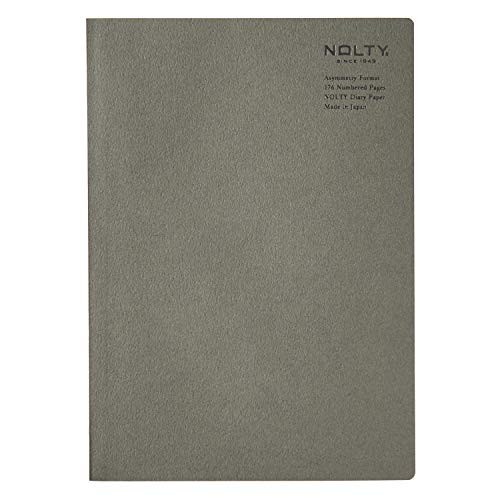 Nolty Notebook A5 Asymmetrical 6.0mm Ruled Dot Grid Khaki NTBNT1103
