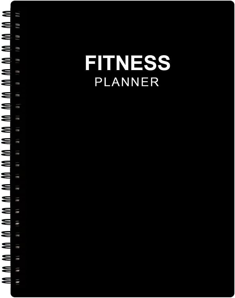 Nokingo A5 Fitness Planner – 136-Day Workout Log + Goal Tracker (Black)