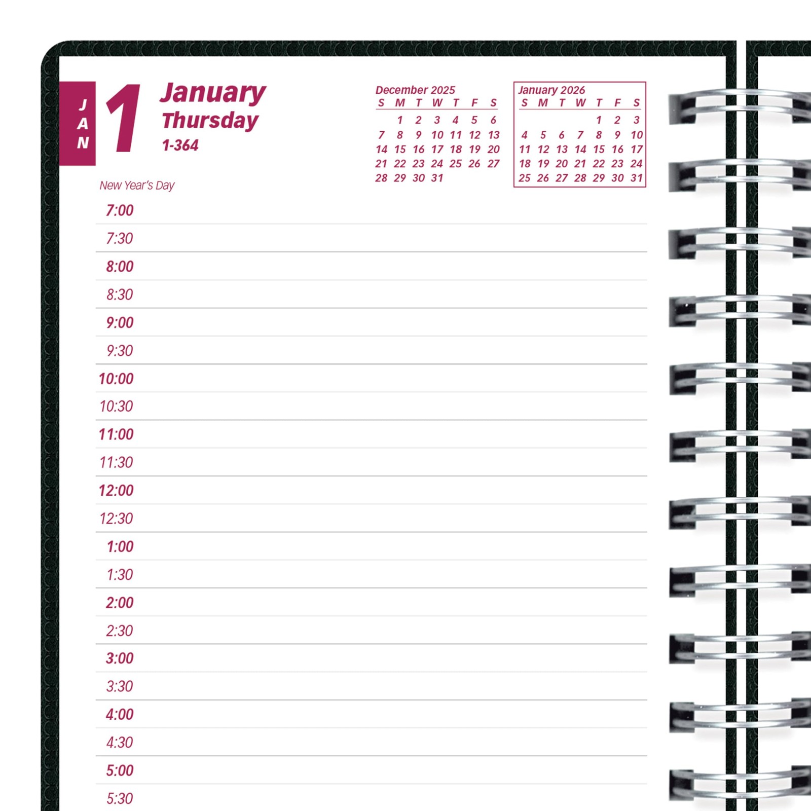 ® 2026 DuraFlex Daily/Monthly Planner, Appointment Book, 12 Months, January t…