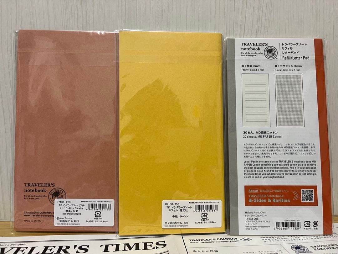 TRAVELER’S notebook Limited Edition Refill Bundle Lot of 6 + Sticker New Japan
