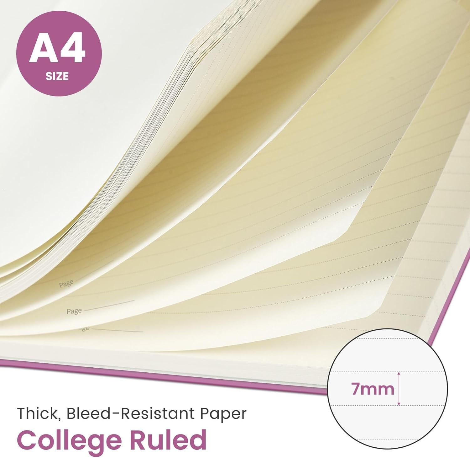 Lightweight Spiral Notebook with Waterproof Cover for On-the-Go Writing