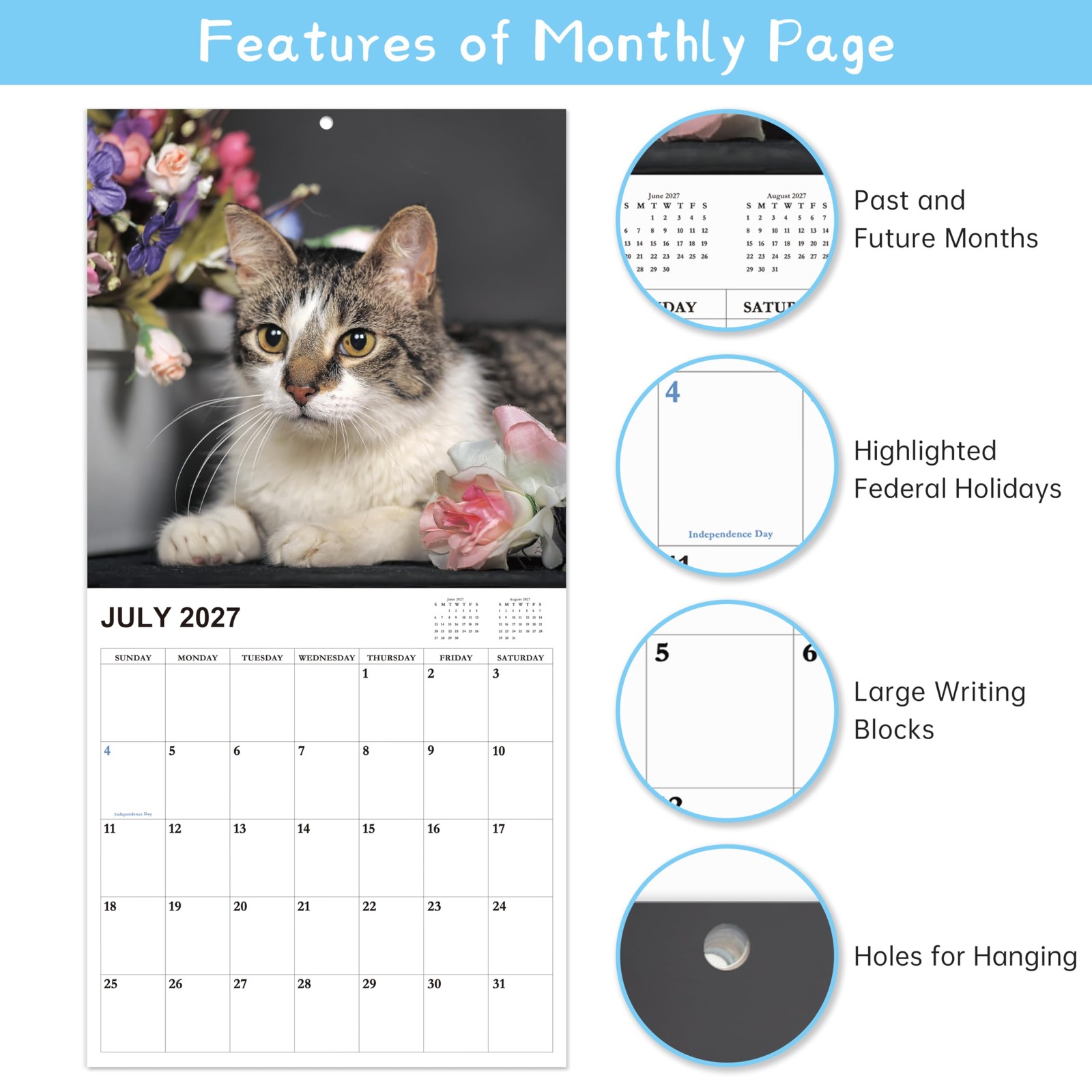 2026-2027 Calendar – 18 Monthly Wall 12″ x 12″(closed)