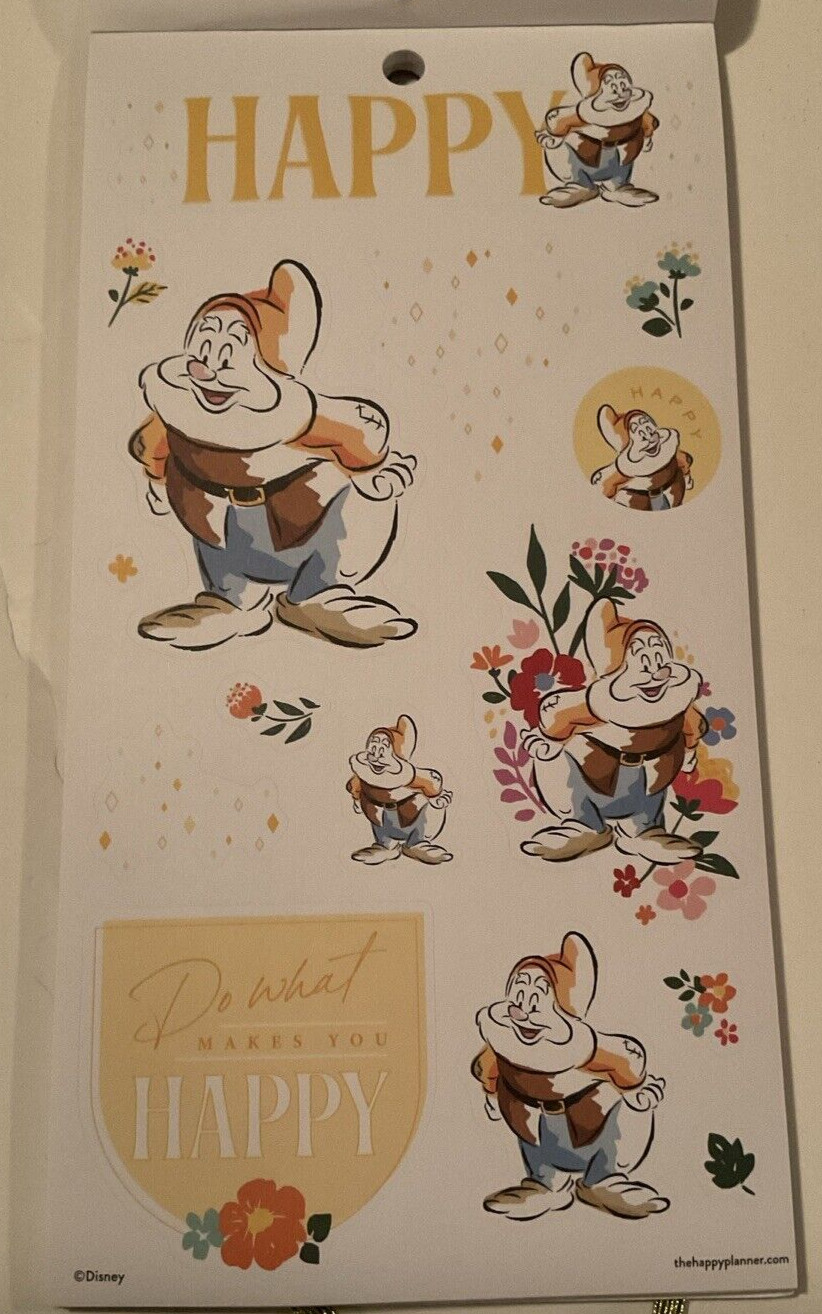 NEW! Happy Planner Disney SNOW WHITE & 7 DWARVES 532 Pcs FAST FREE ship! NICE!
