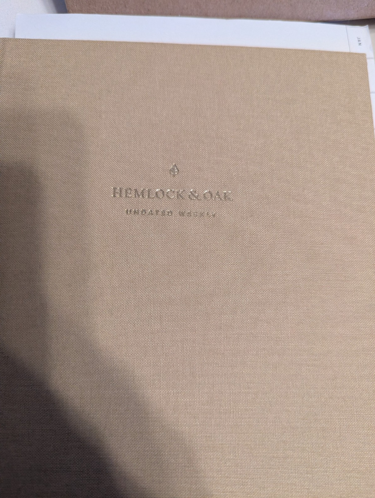 Hemlock & Oak weekly planner, new in box