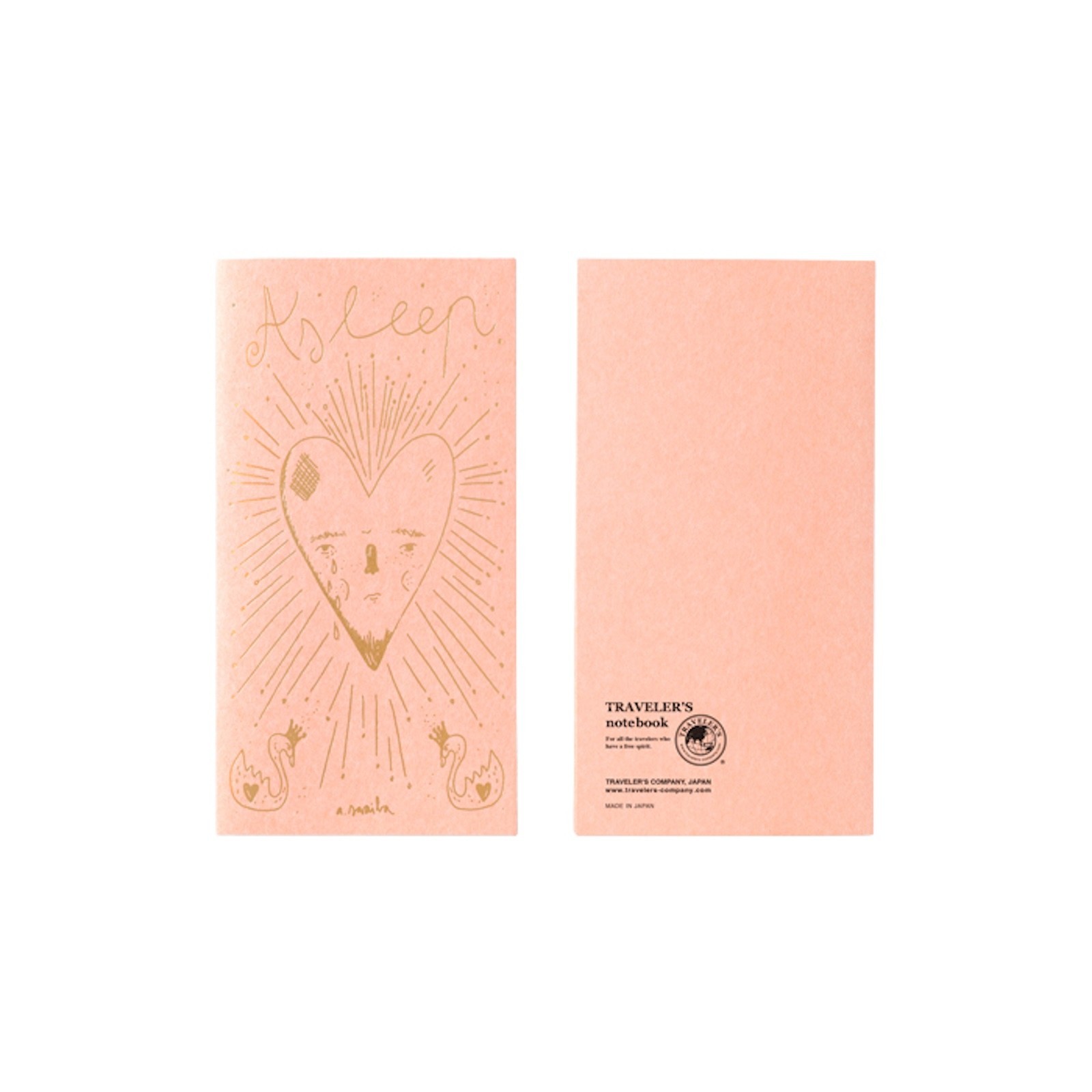 Traveler’s Factory Aitor Saraiba Limited Accordion Refill Notebook Gold Foil Art
