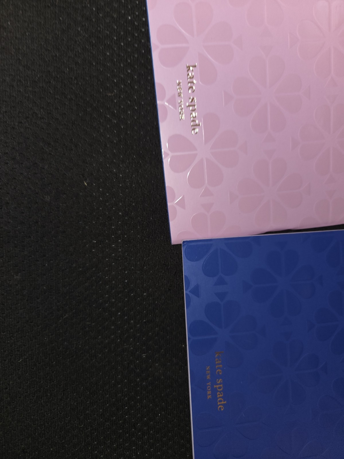 Pair Of Kate Spade Blue & Pink Spade Thin Notebooks