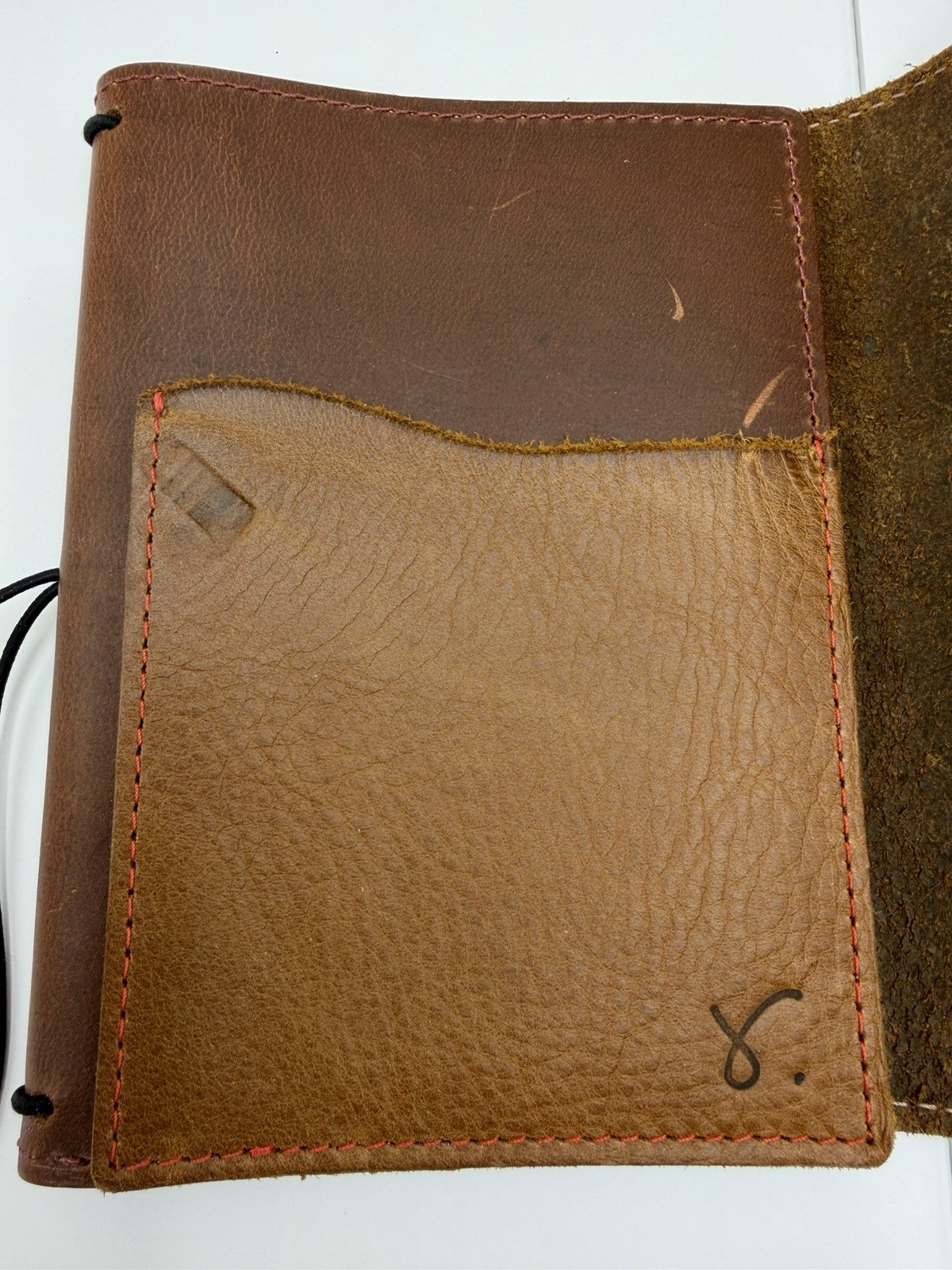 Sojourner Pocket Plus Traveler’s Notebook Brown Leather 4 Elastic Folio TN