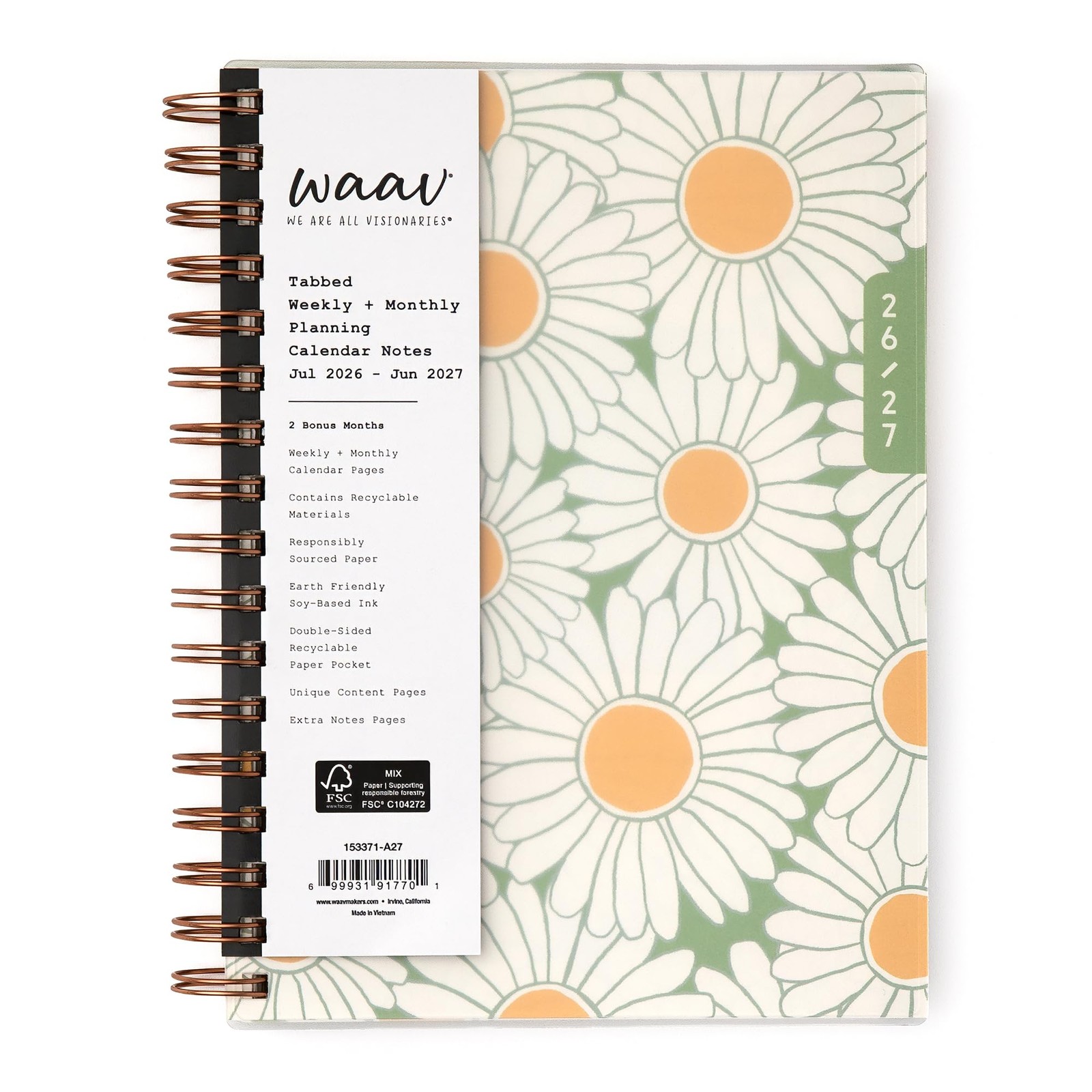 Blue Sky WAAV 2026-2027 Weekly and 5.875″ x 8.625″, Michelle- 2026/2027