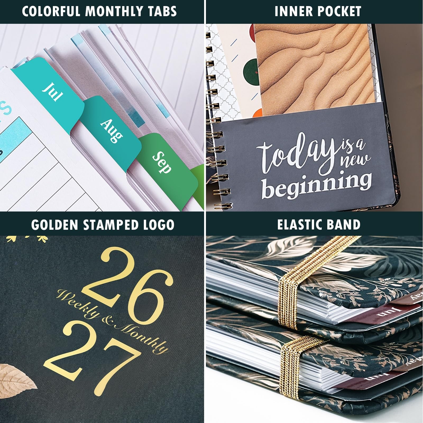 2026-2027 Planner – 6.4″ x 8.5″, 2026-2027 Weekly & Monthly Planner, JUL. 202…