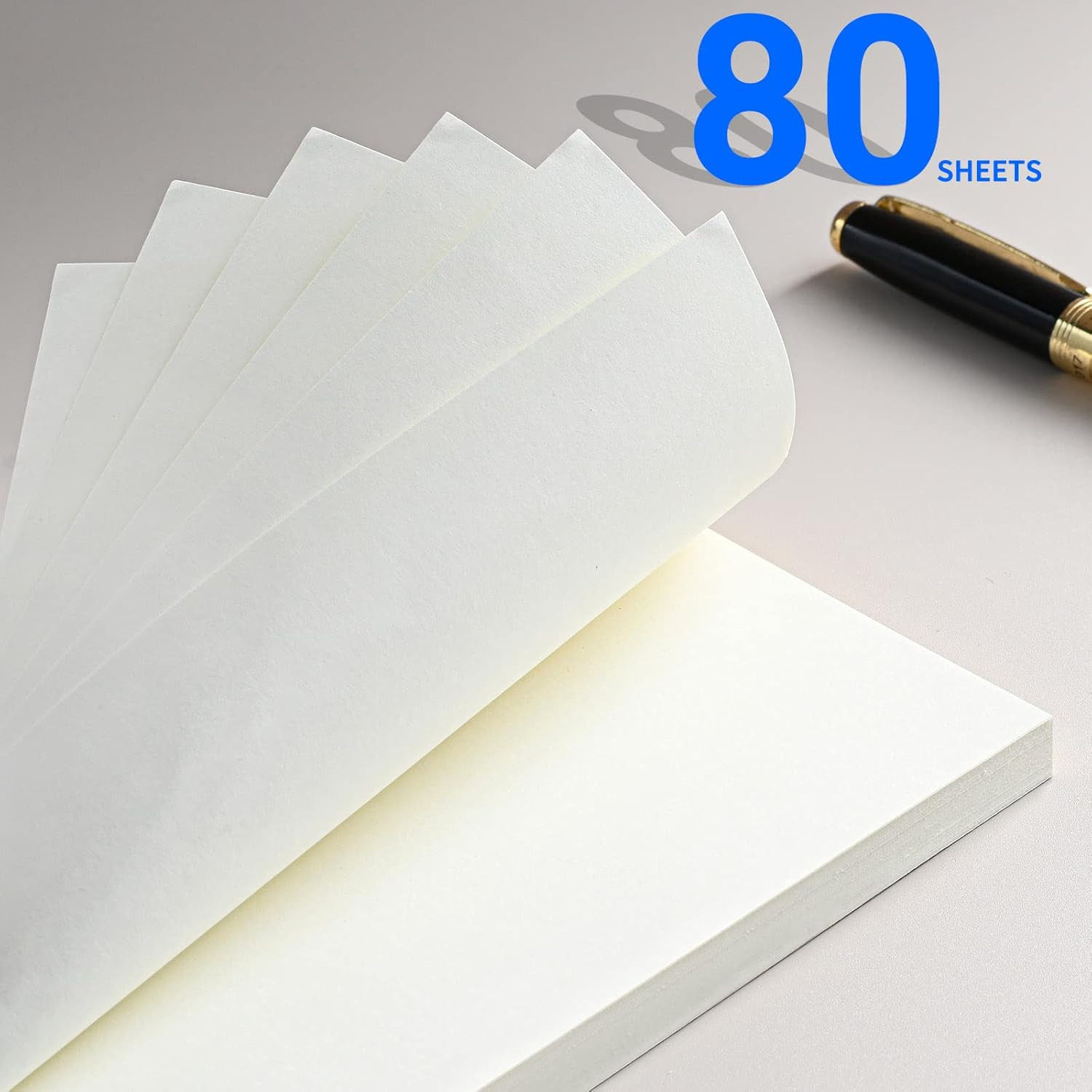 Refillable Blank Paper for 6-Ring Binders – A6 Size, 80 Sheets (160 Pages) – Ide