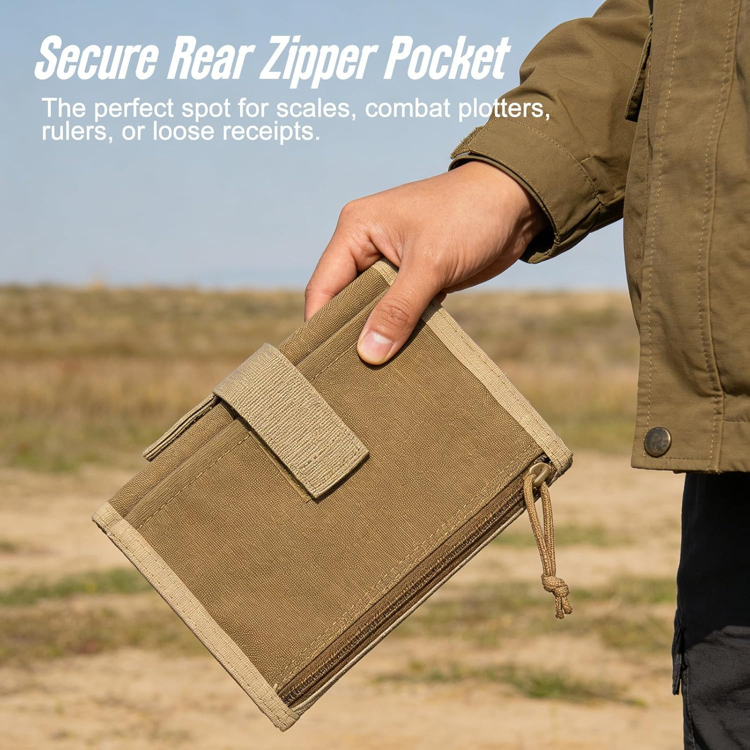 Tactical Notebook Cover for 5″ X 8″ Field Notebook, Military Army Greenbook Cove