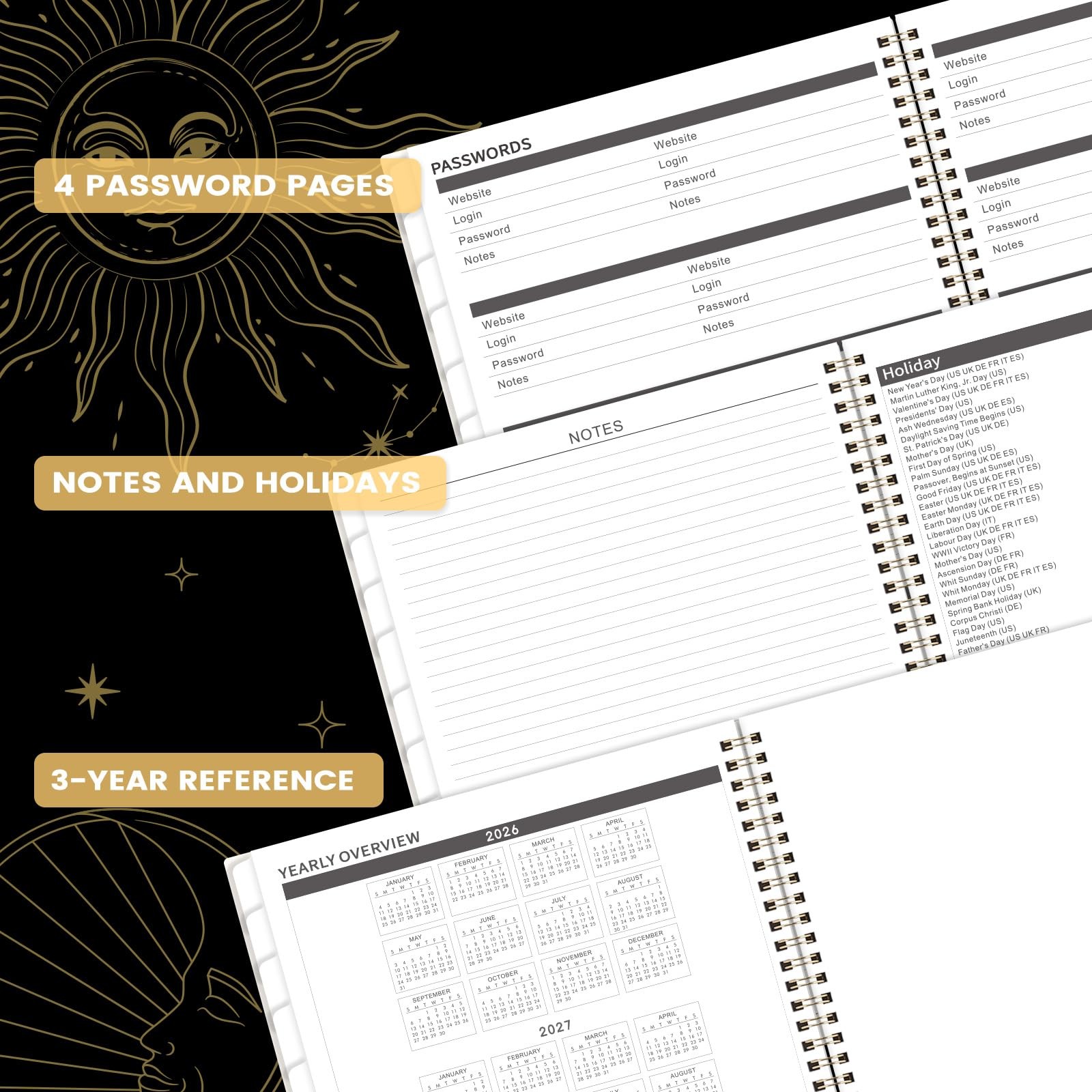2026-2027 Monthly Planner – 9 x 11, Monthly Calendar Planer 2026-2027, JAN.