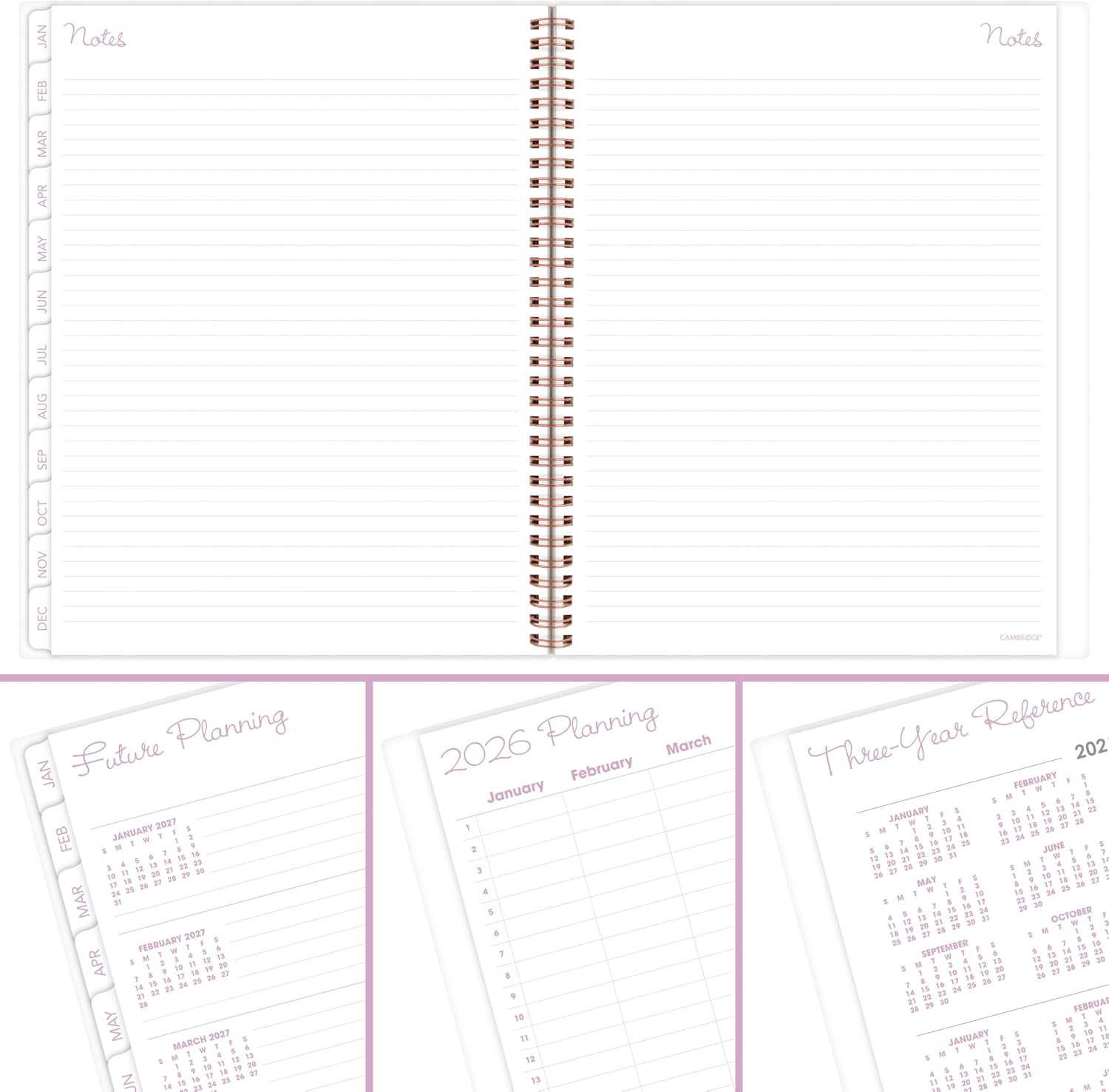 2026 Planner, Weekly & Monthly, 8-1/2″ x 11″, Large, Mina (1134-905-26)