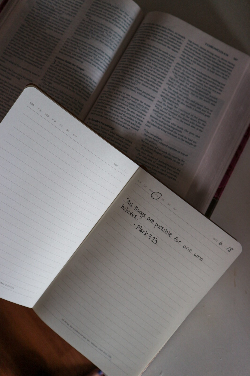 Journal Notebook | Leather College Ruled Notebook | 3 Colors | Christian Journal