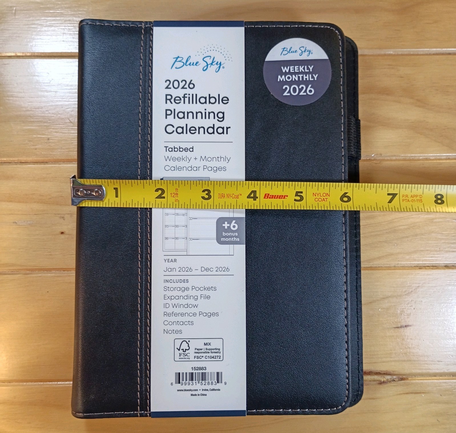 Blue Sky Refillable Planning Calendar 2026 Tabbed New .