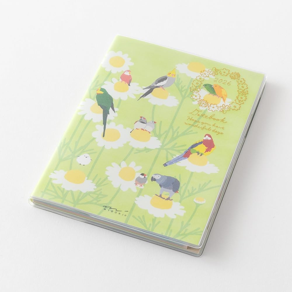 DESIGNPHIL midori Planner 2026 A6 Bird Pattern 22369006