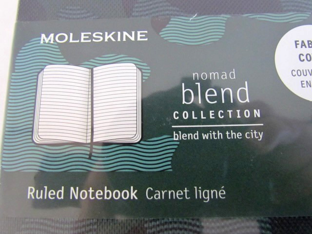 Retired Moleskine Fabric Camouflage Nomad Notebook Fabric Cover Line Ruled