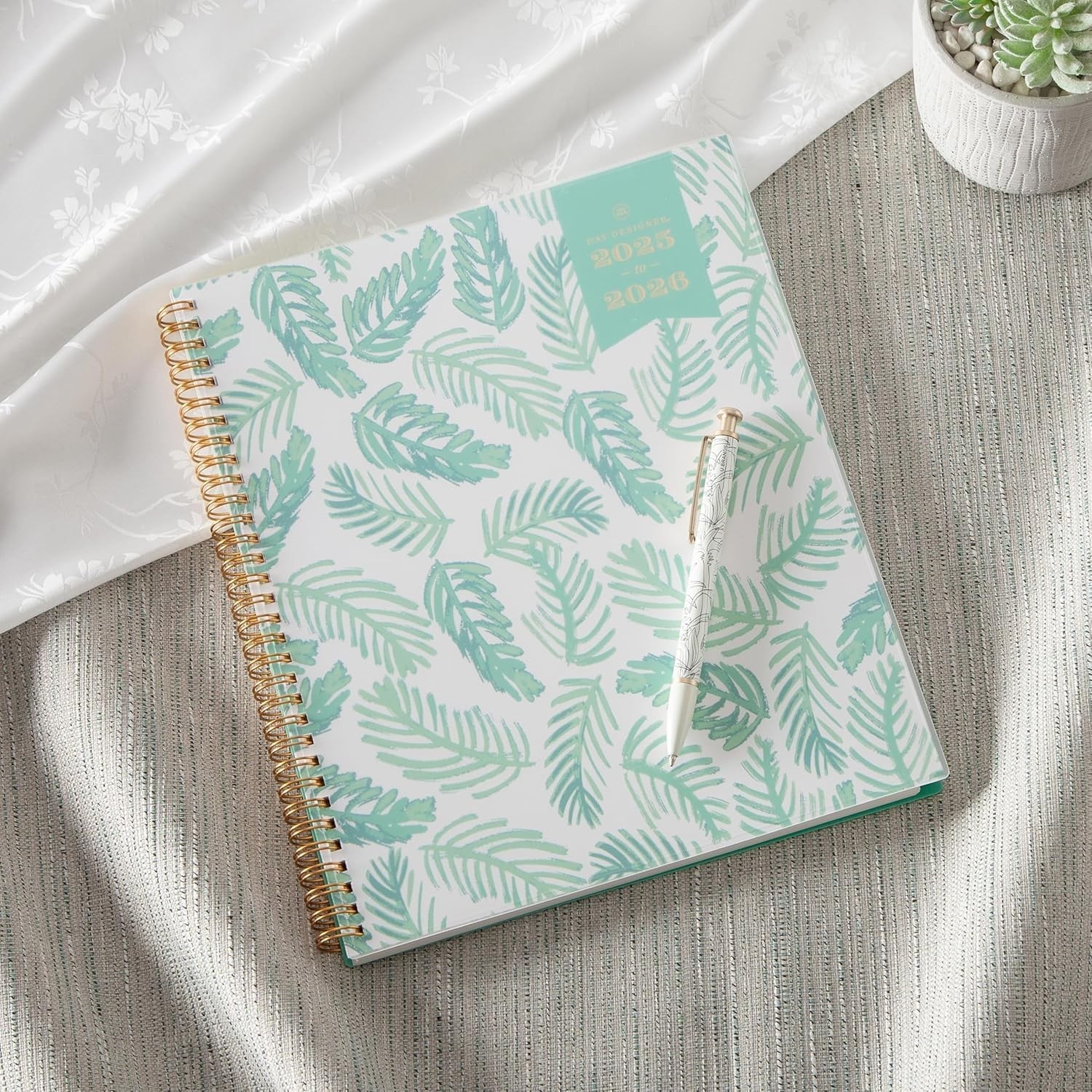 Blue Sky 2025-2026 Academic Planner Weekly Monthly Calendar 8.5″x11″ Palms USA