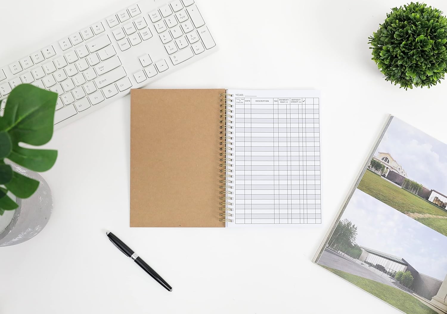 2 Pack Accounting Ledger Books for Home Budget Tracking, Business 2-PACK