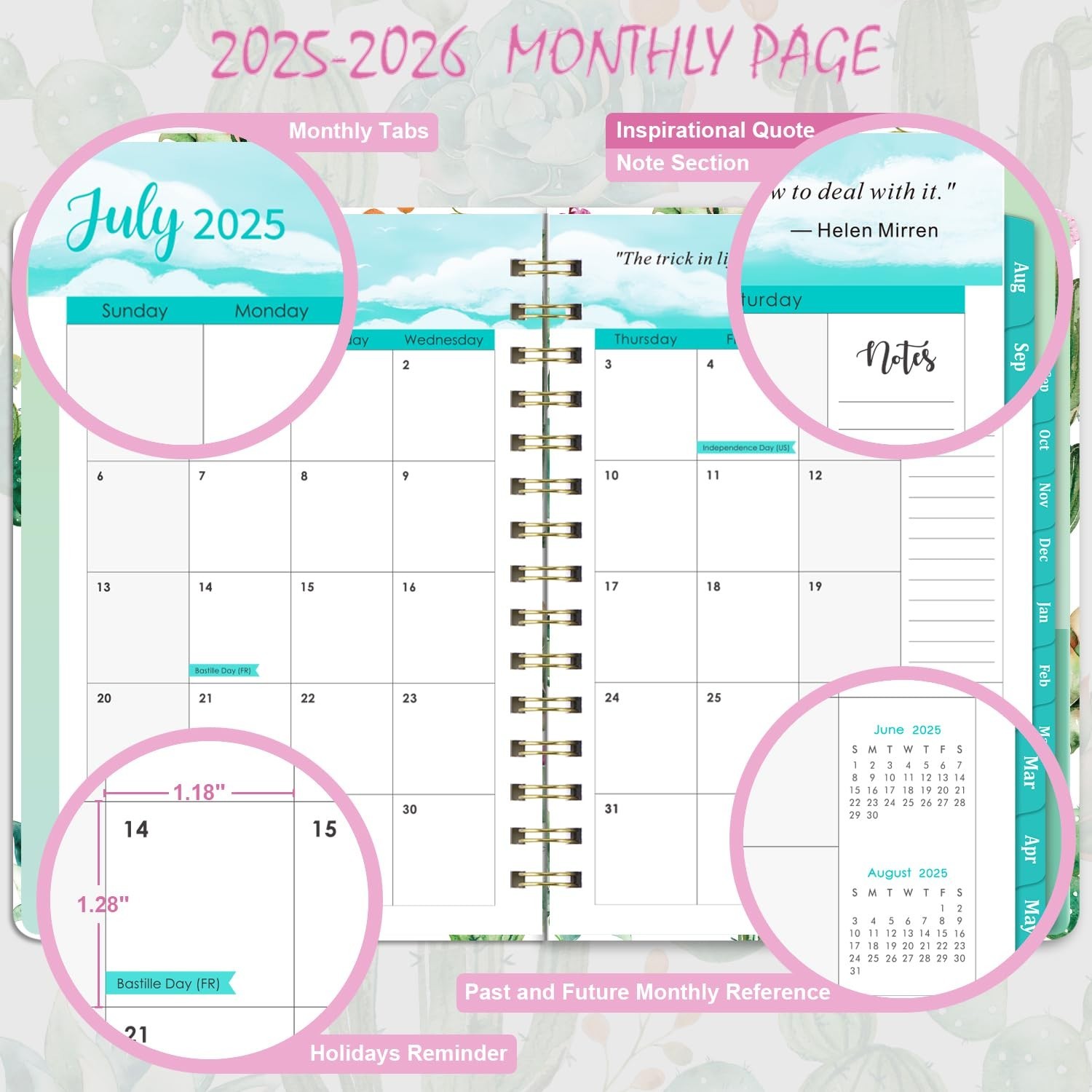 2024-2025 Planner – Planner 2024-2025, Weekly and Monthly Planner, Jul 2024 -…