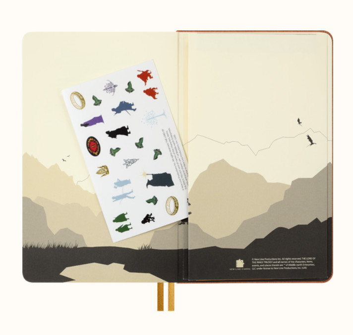 Moleskine The Lord of the Rings Notebook Frodo & Sam Large Plain Hard Cover