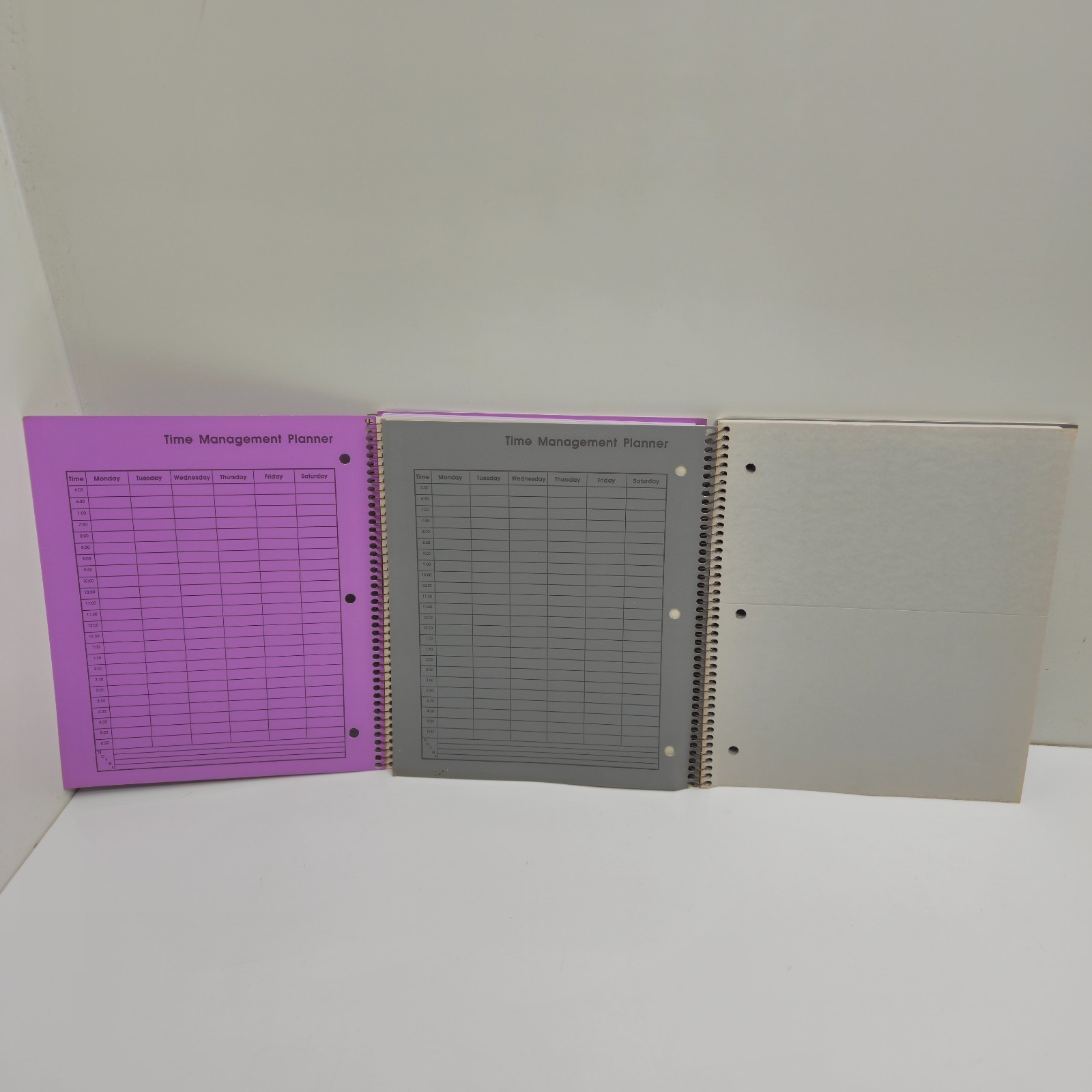 National Signature Series 2 Notebook Lot 11×8 7/8 College Ruled Time Planner