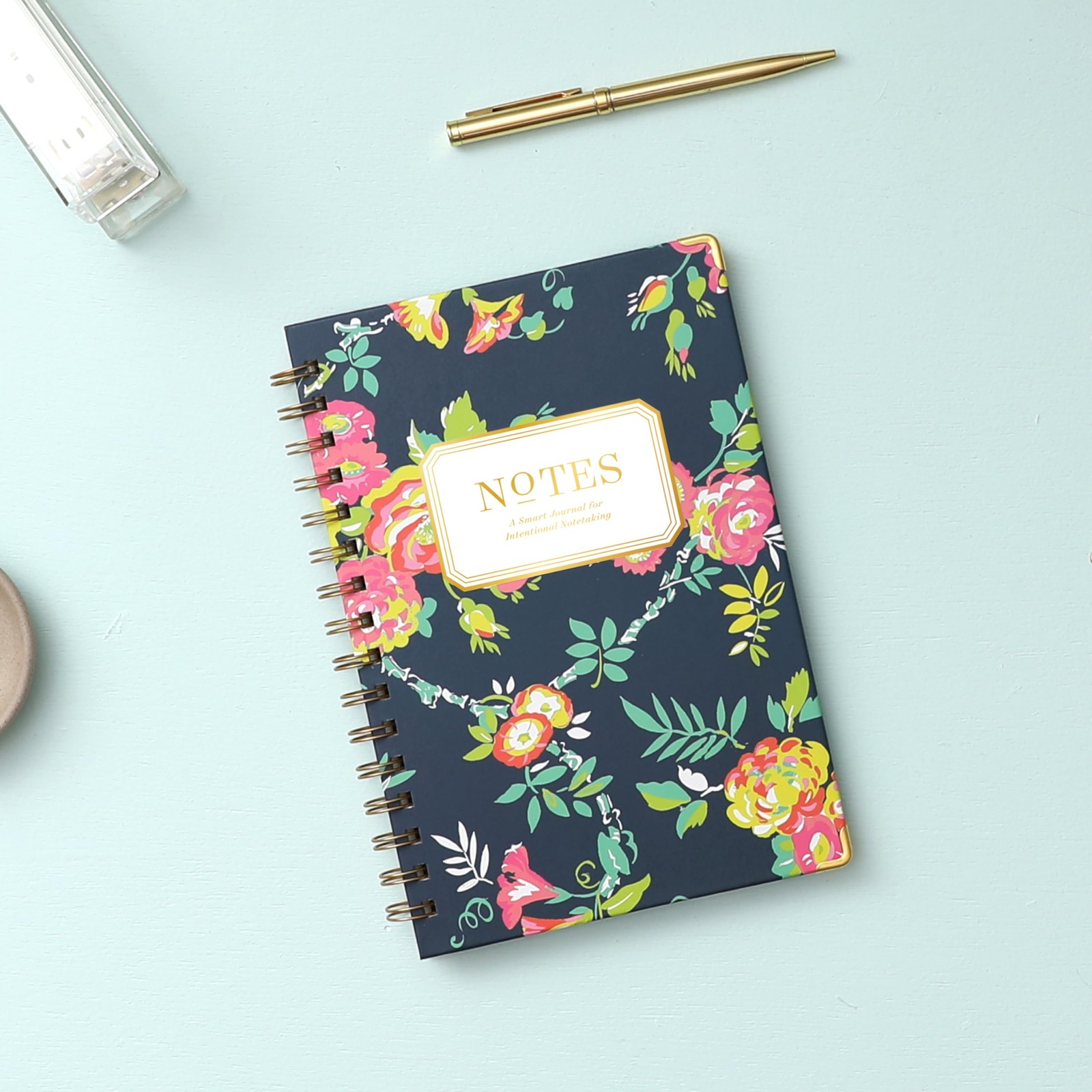 Blue Sky Day Designer for Notebook Journal, 160 Ruled Pages, Peyton Navy